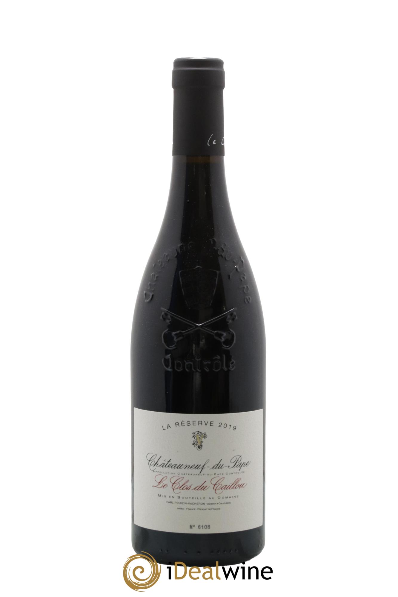 Châteauneuf-du-Pape Domaine Le Clos du Caillou Réserve Sylvie Vacheron 2019 - Lot de 1 bouteille - 0