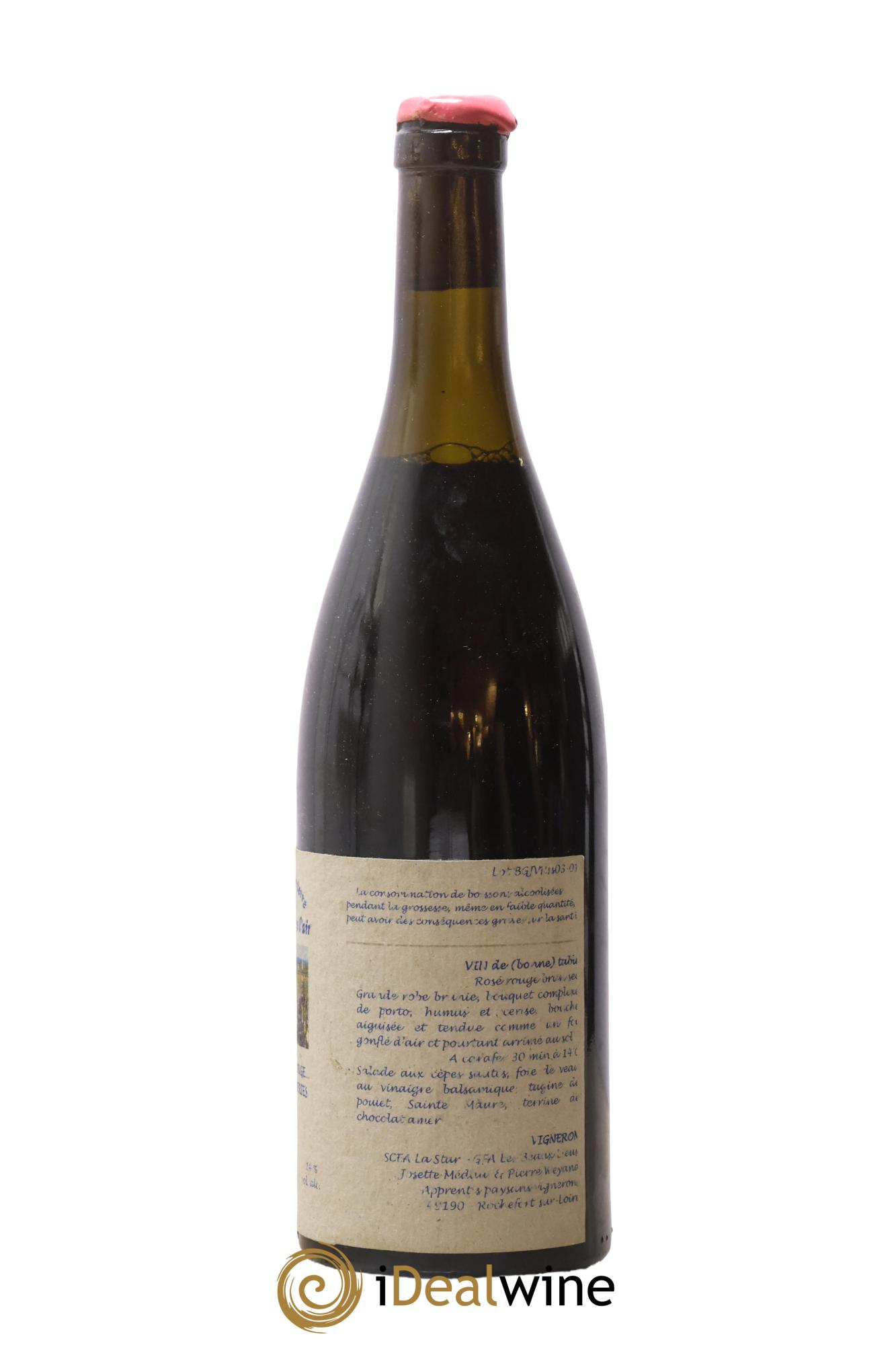 Vin de France Un vin de Terre Libre comme l'Air La rosée Rouge... Des Gasneries Josette Medau & Pierre Weyand 2003 - Posten von 1 Flasche - 2