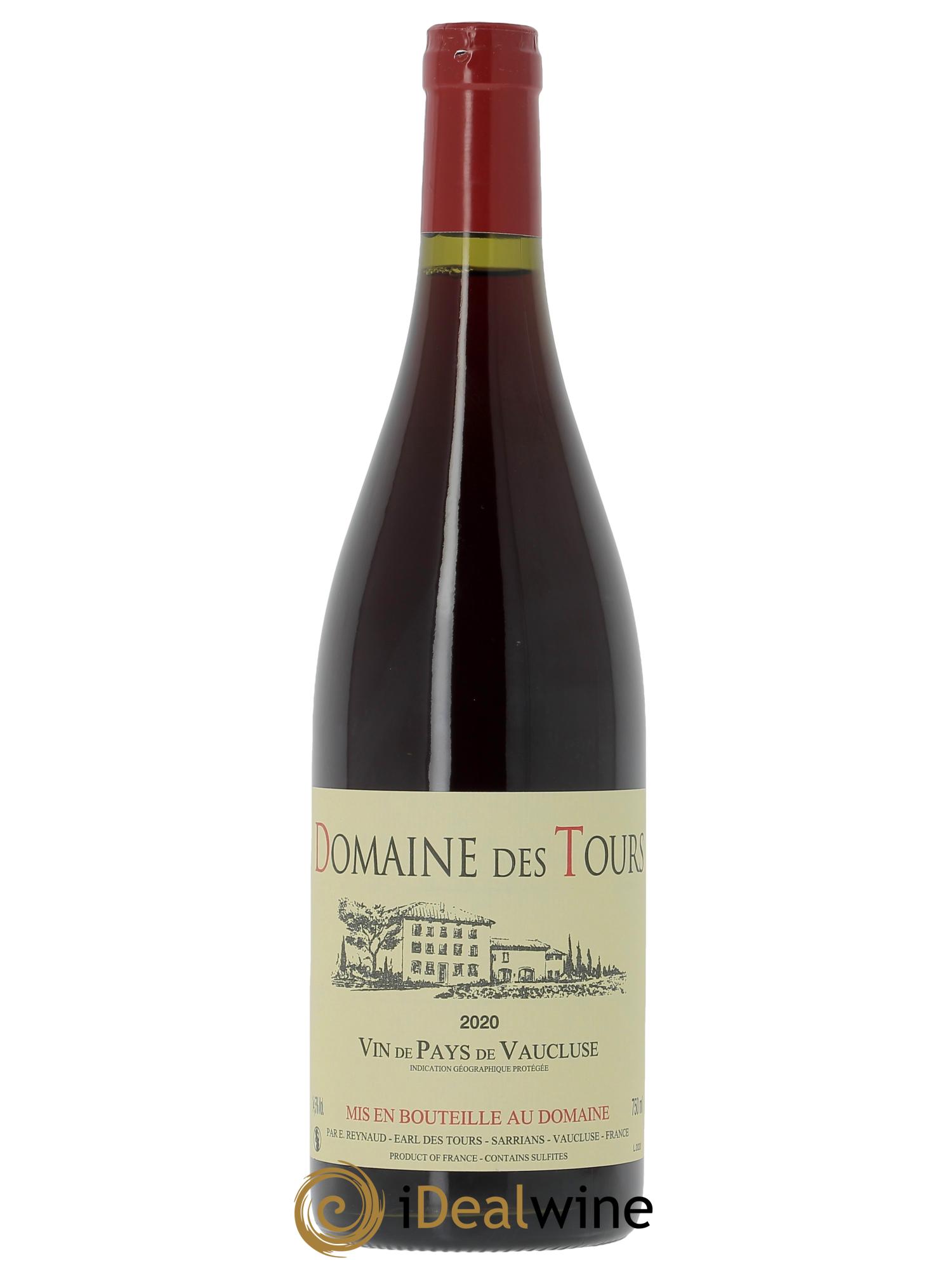 Vaucluse (Vin de Pays de Vaucluse) Domaine des Tours Emmanuel Reynaud 2020 - Lot de 1 bouteille - 0