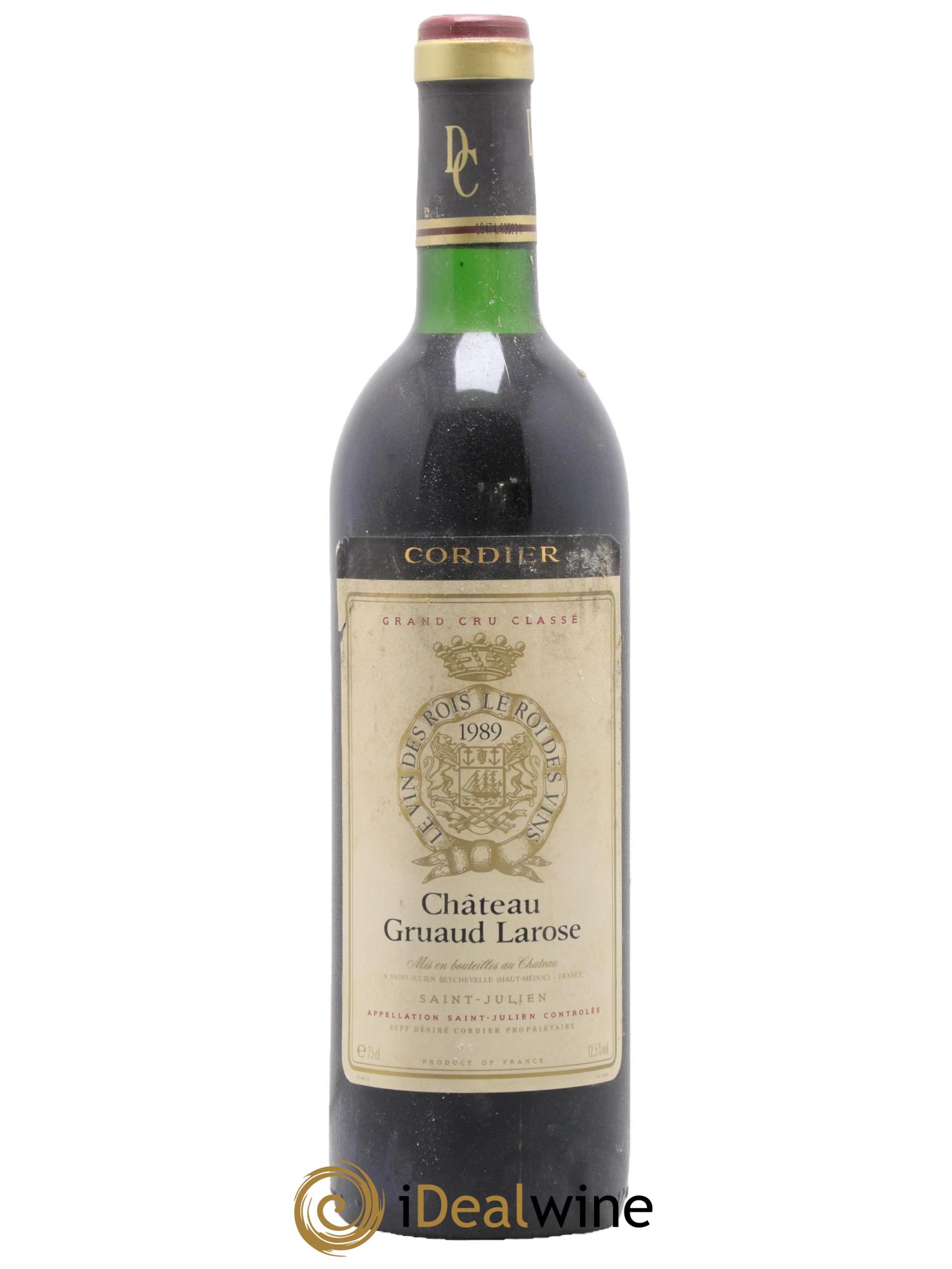 Château Gruaud Larose 2ème Grand Cru Classé 1989 - Lot de 1 bouteille - 0