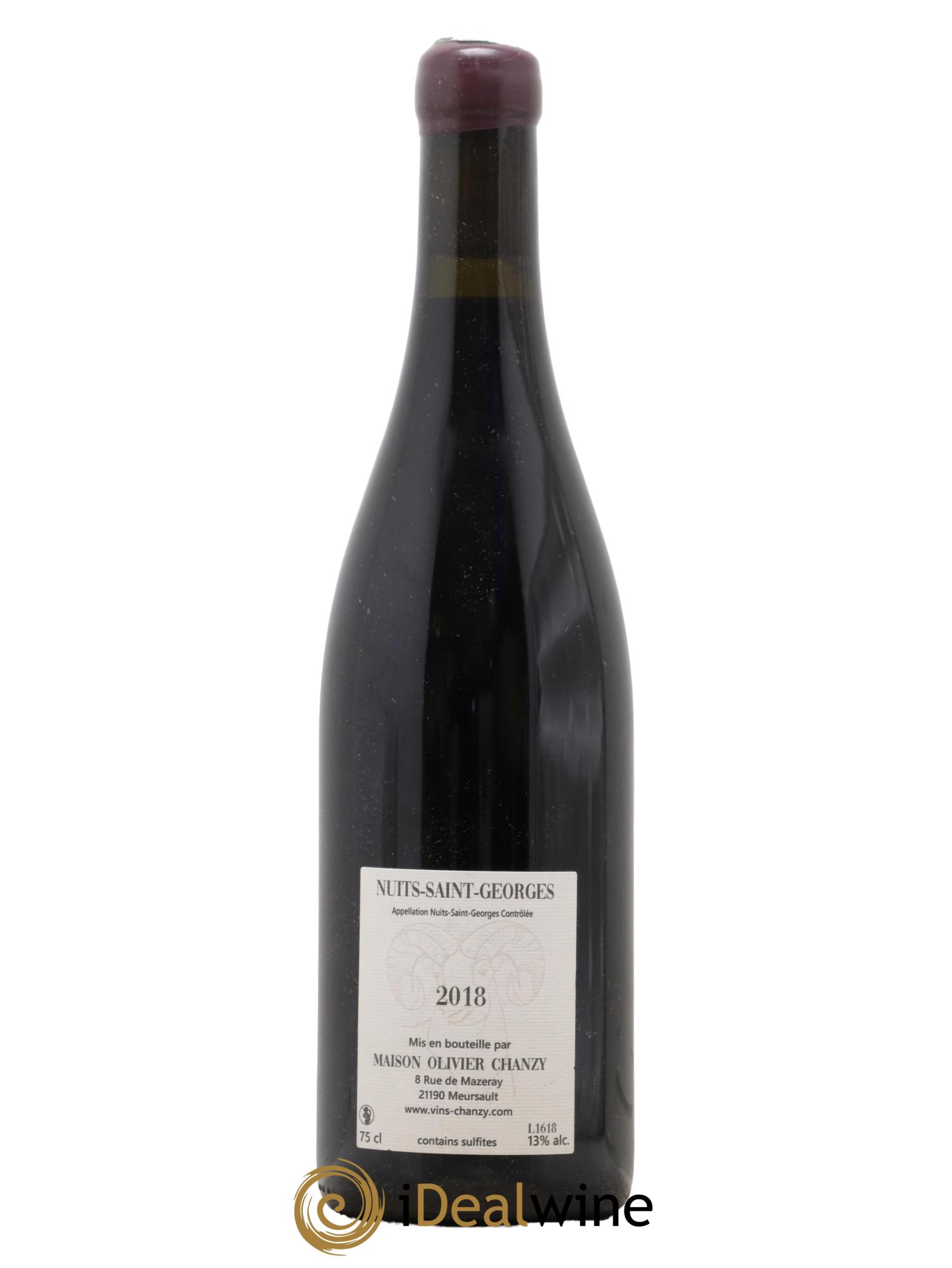 Nuits-Saint-Georges Domaine Olivier Chanzy 2018 - Lot de 1 bouteille - 1