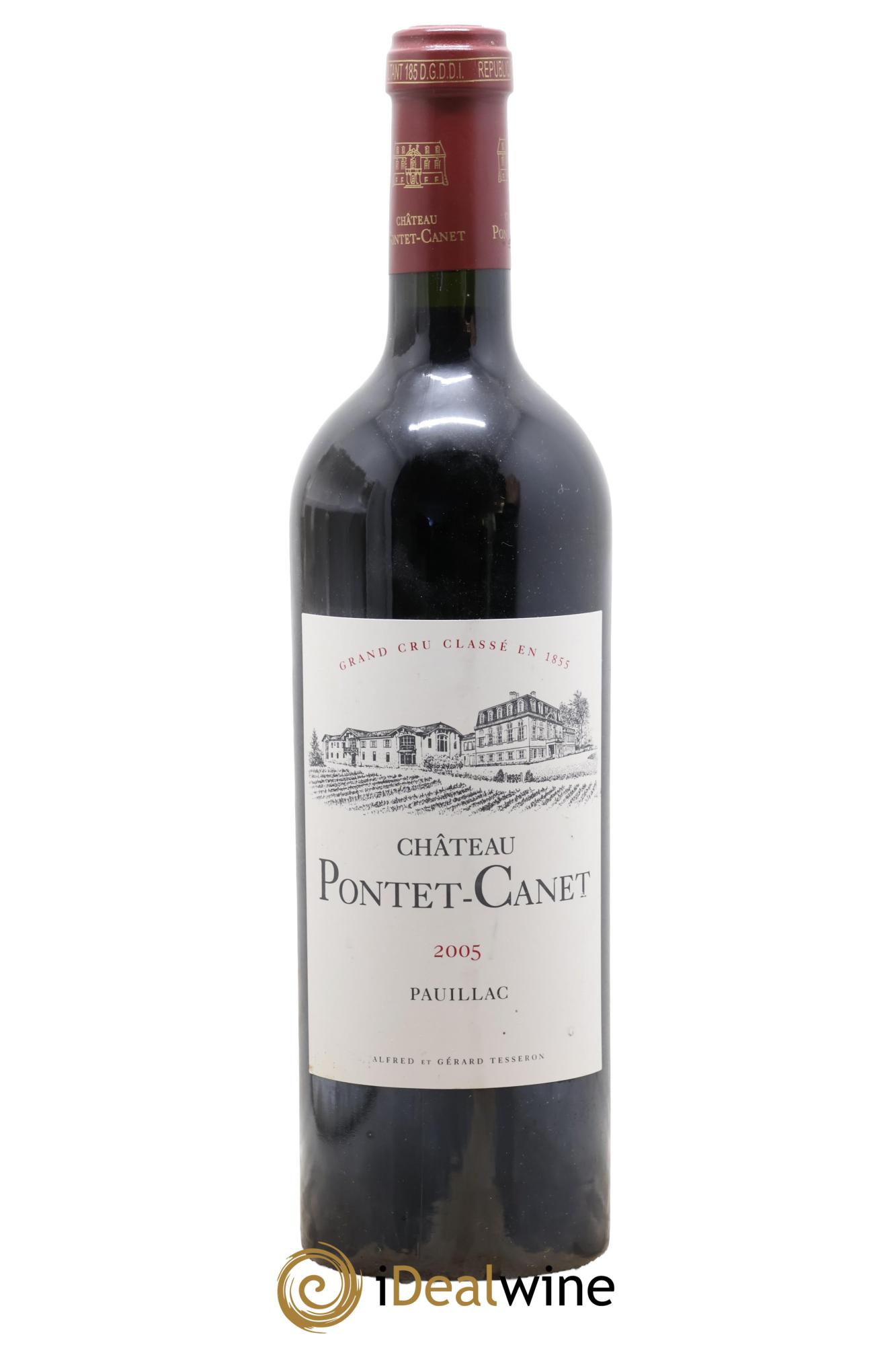 Château Pontet Canet 5ème Grand Cru Classé 2005 - Lot de 1 bouteille - 0