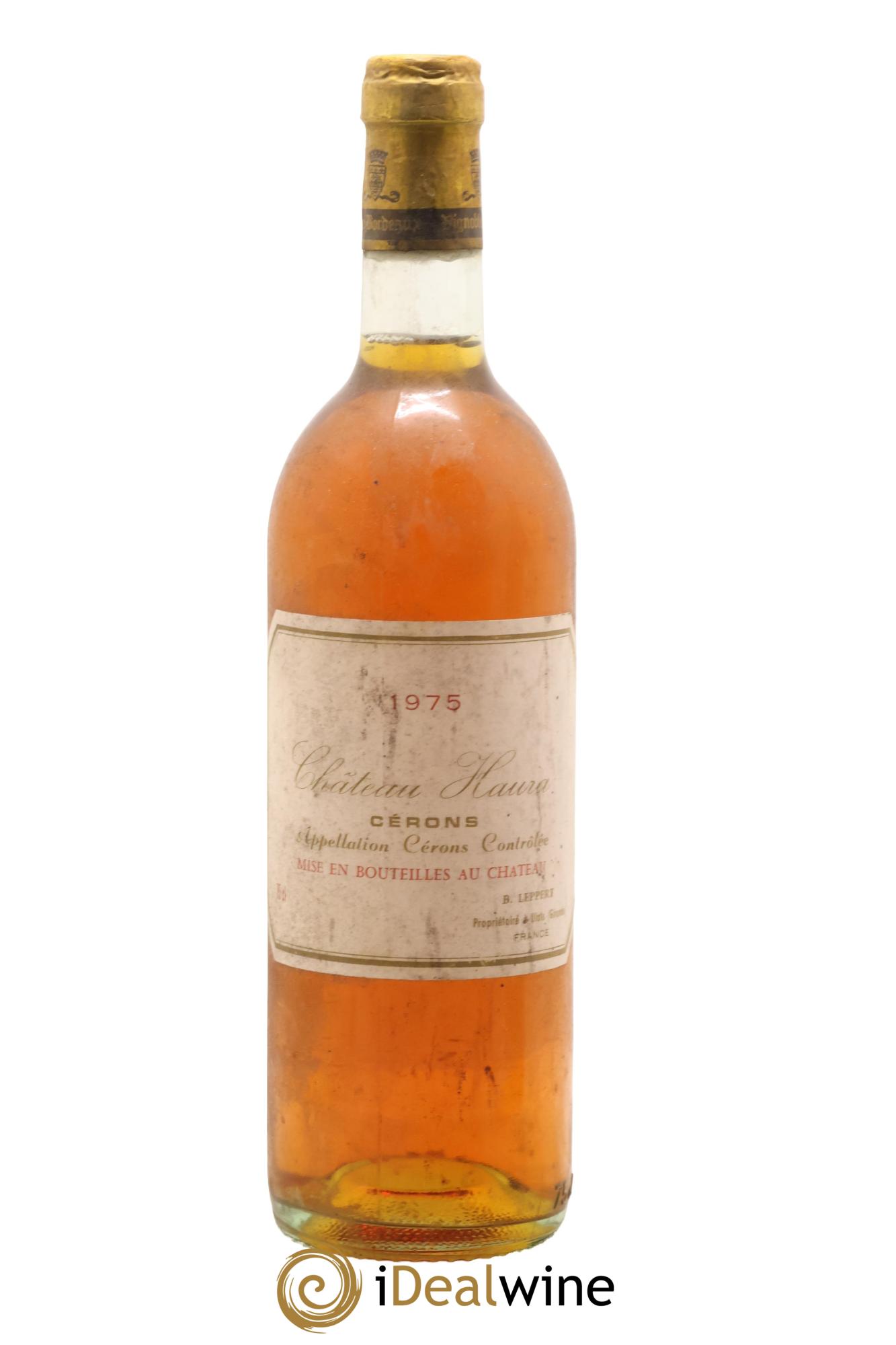 Cérons Château Haura 1975 - Lot de 1 bouteille - 0