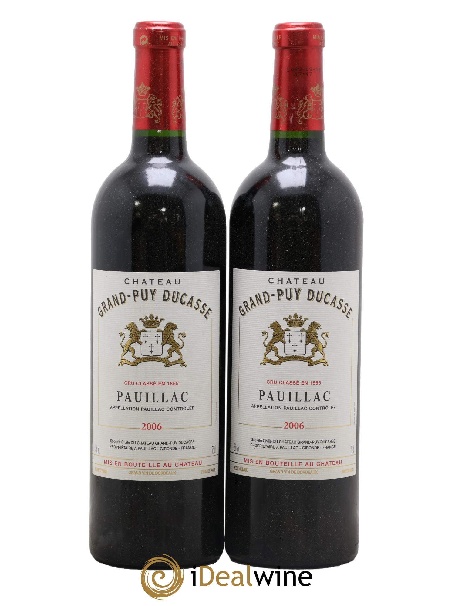 Château Grand Puy Ducasse 5ème Grand Cru Classé 2006 - Lotto di 2 bottiglie - 0