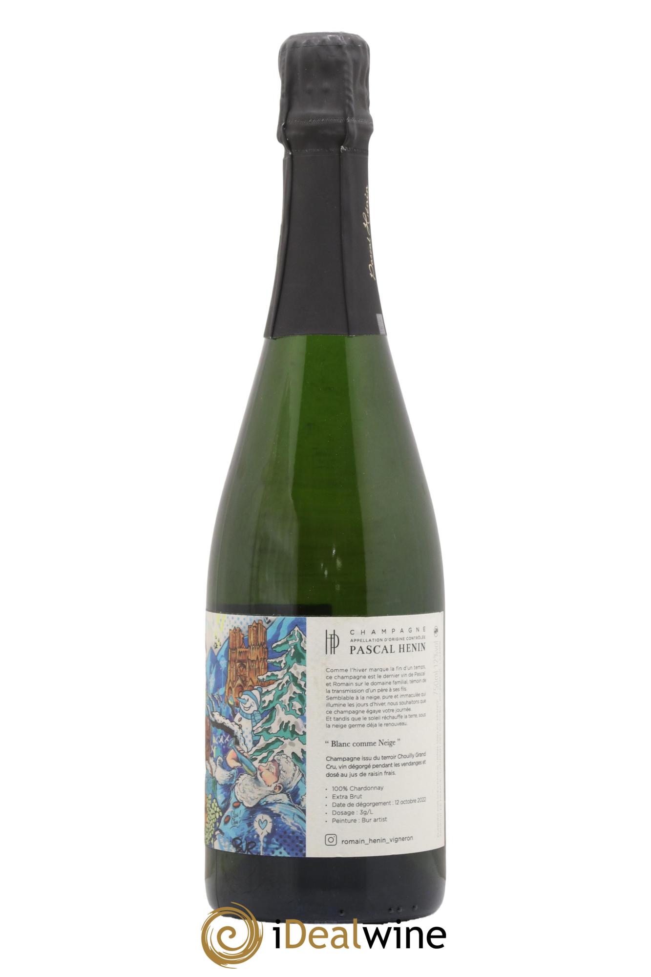 Blanc Comme Neige Pascal Henin - Romain Henin - Lot de 1 bouteille - 2