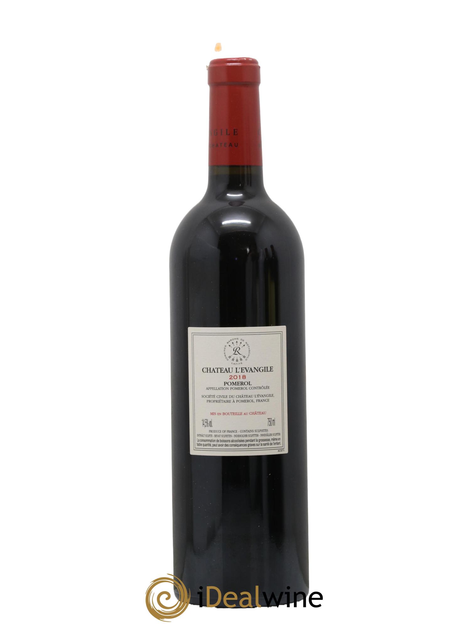 Château l' Évangile 2018 - Lot de 1 bouteille - 1