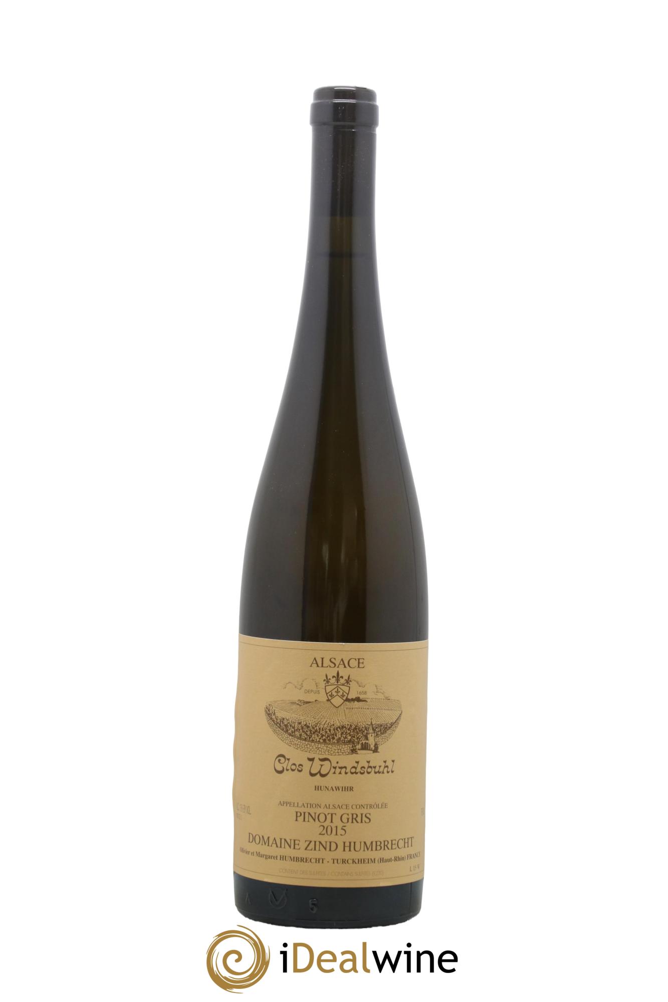 Alsace Pinot Gris Clos Windsbuhl Zind-Humbrecht (Domaine)  2015 - Lot de 1 bouteille - 0