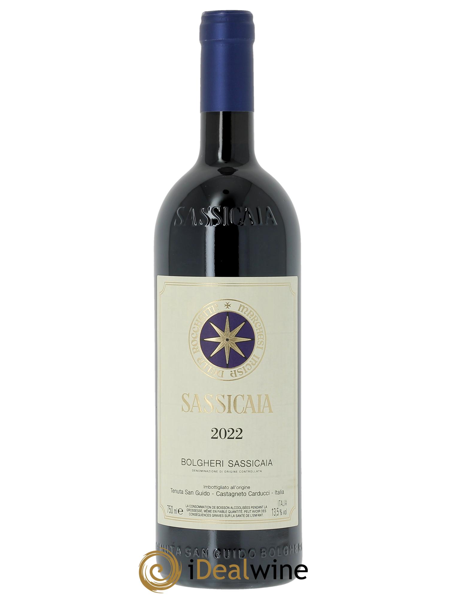 Bolgheri DOC Sassicaia Tenuta San Guido (OWC if 6 bts) 2022 - Lot of 1 bottle - 0