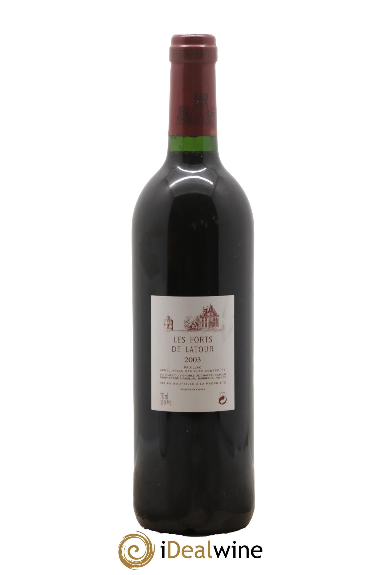 Les Forts de Latour Second Vin 2003 - Lot de 1 bouteille - 1