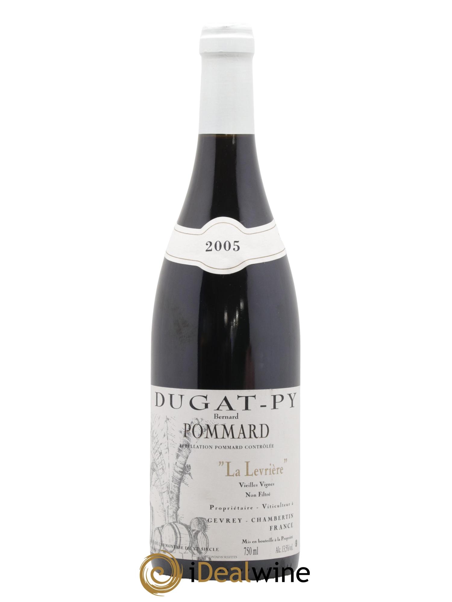 Pommard La Levrière Vieilles Vignes Dugat-Py 2005 - Lot de 1 bouteille - 0
