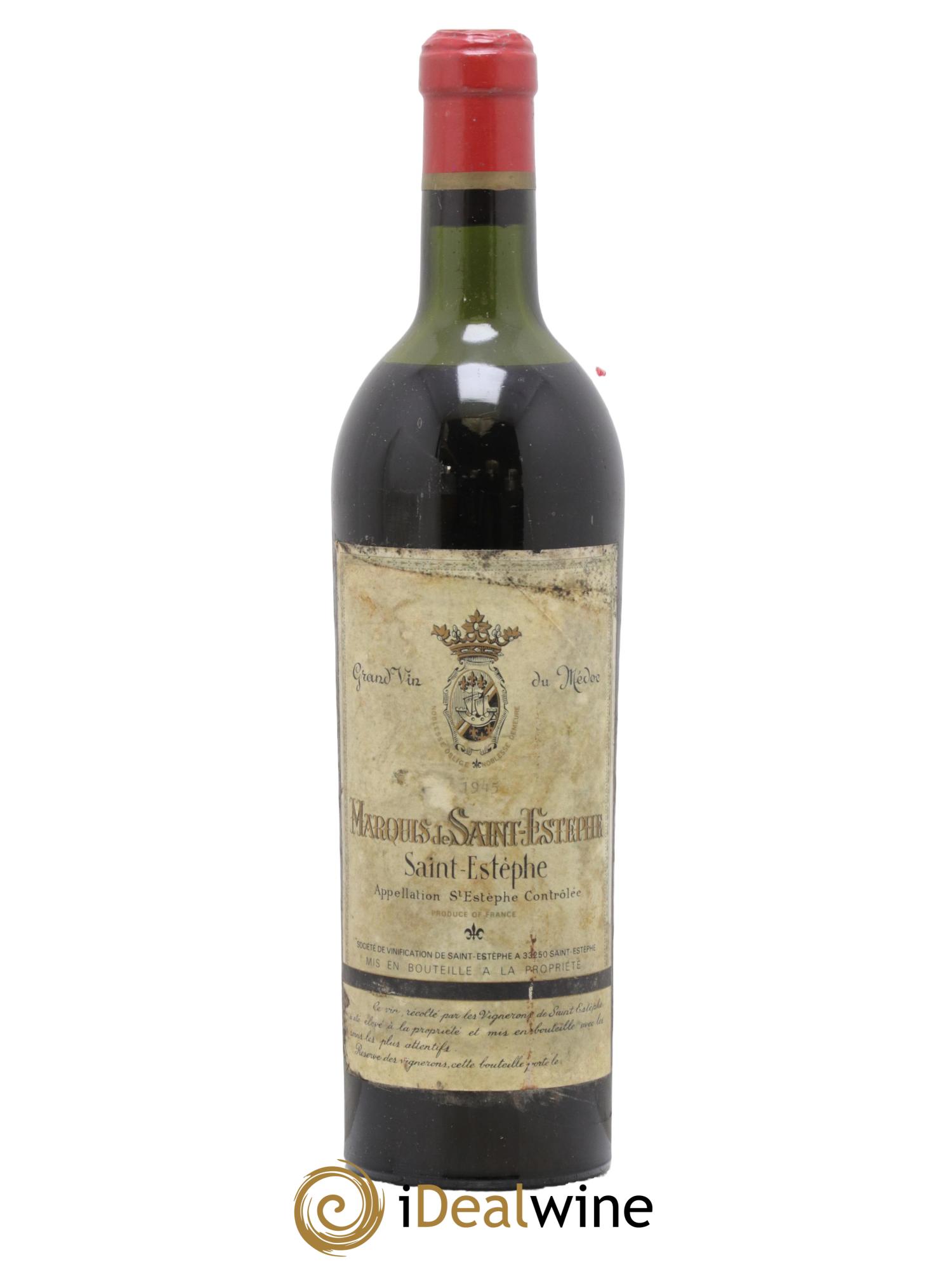 Marquis de Saint Estèphe 1945 - Lot de 1 bouteille - 0