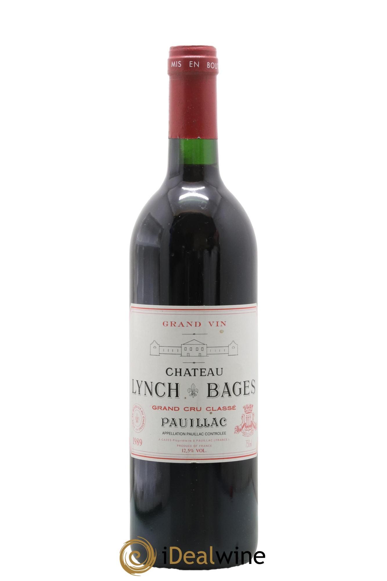 Château Lynch Bages 5ème Grand Cru Classé 1989 - Lot de 1 bouteille - 0