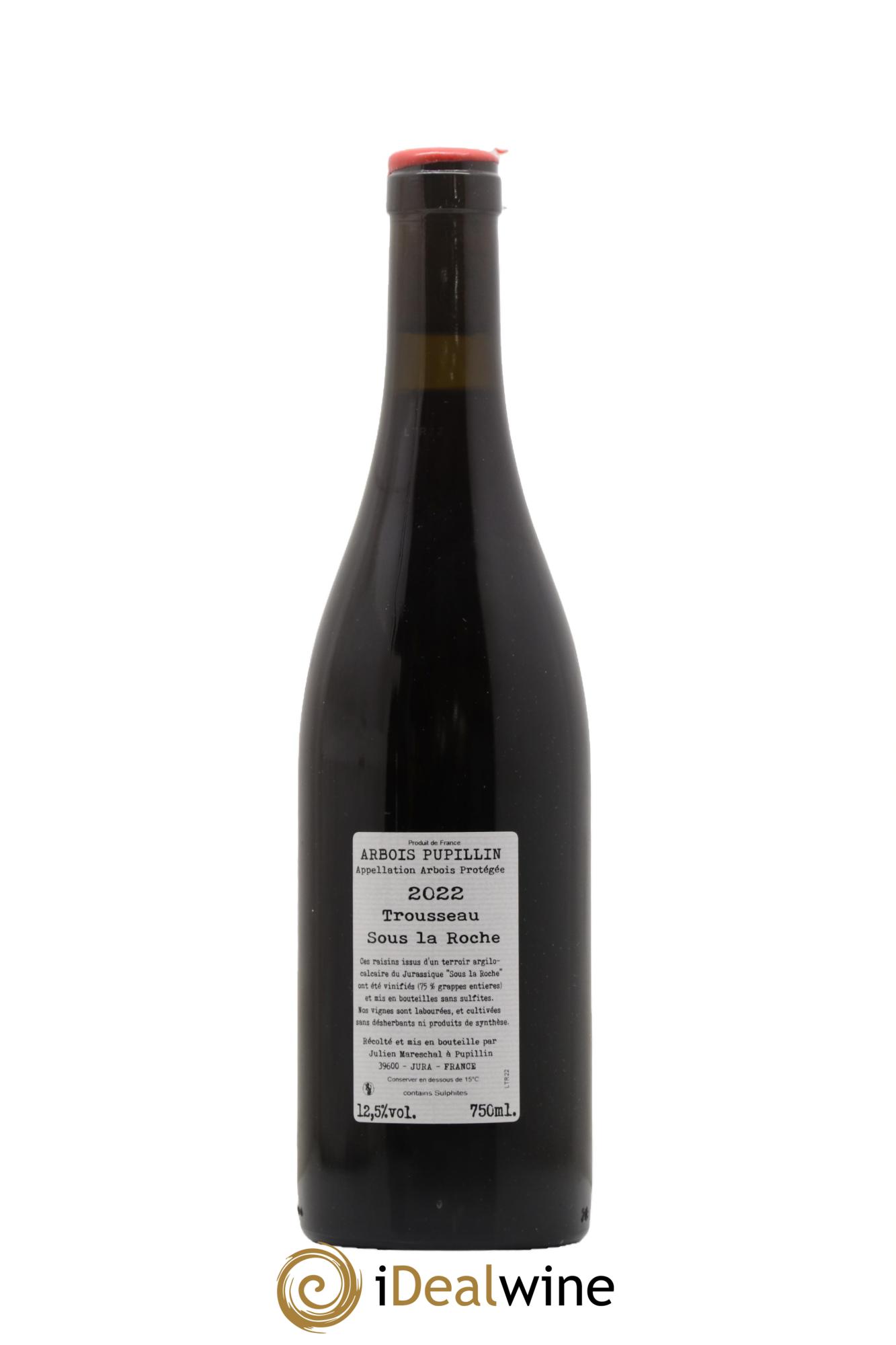 Arbois Pupillin Trousseau Sous La Roche La Borde 2022 - Lot de 1 bouteille - 1