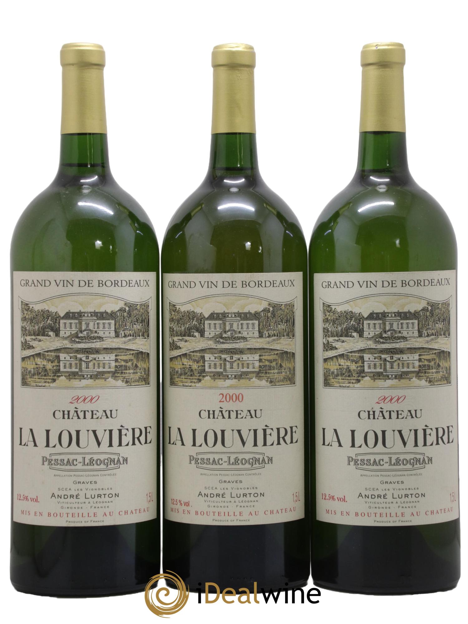 Château la Louvière 2000 - Posten von 3 Magnum - 0