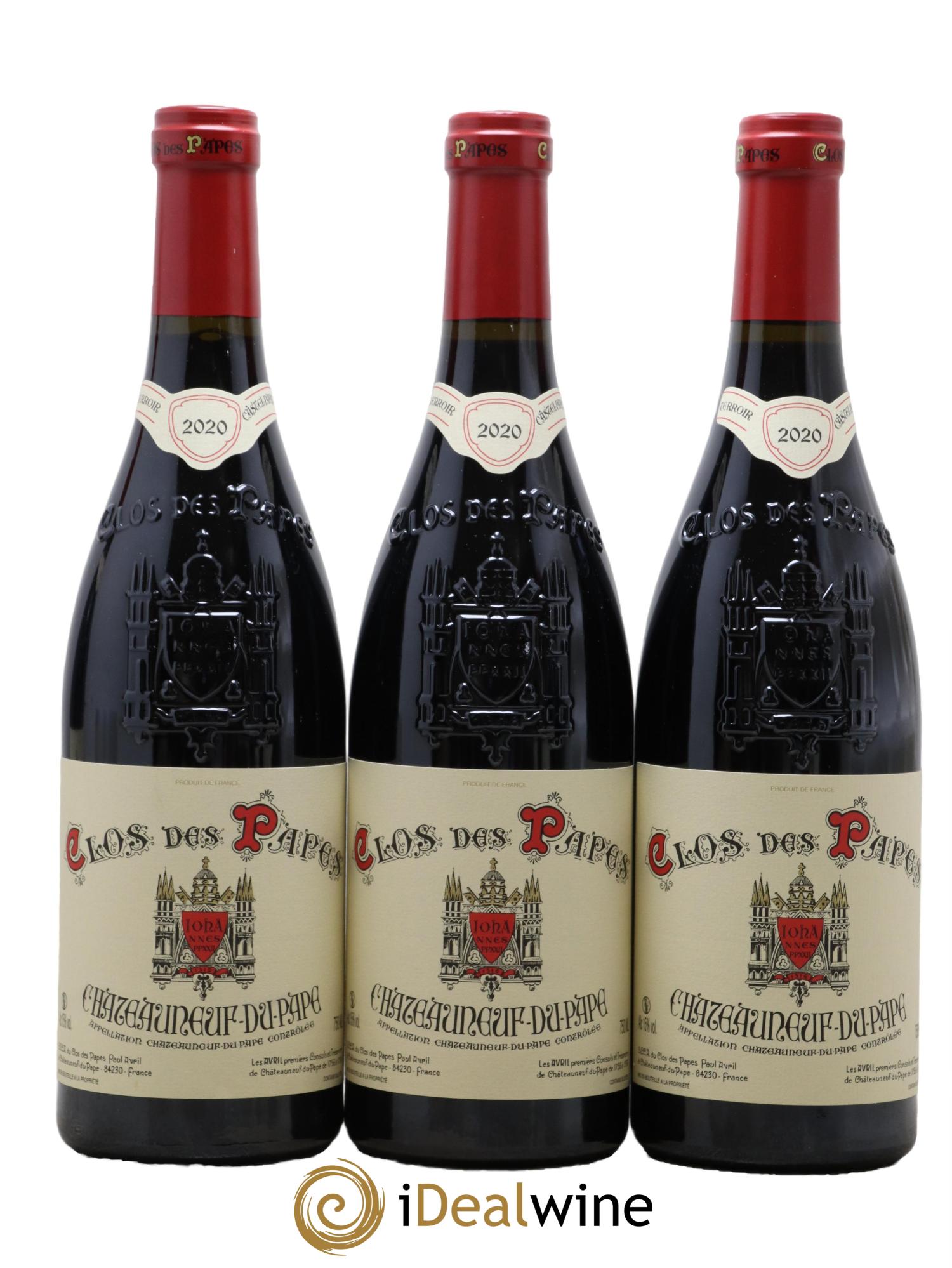 Châteauneuf-du-Pape Clos des Papes - Paul Avril  2022 - Lotto di 6 bottiglie - 1
