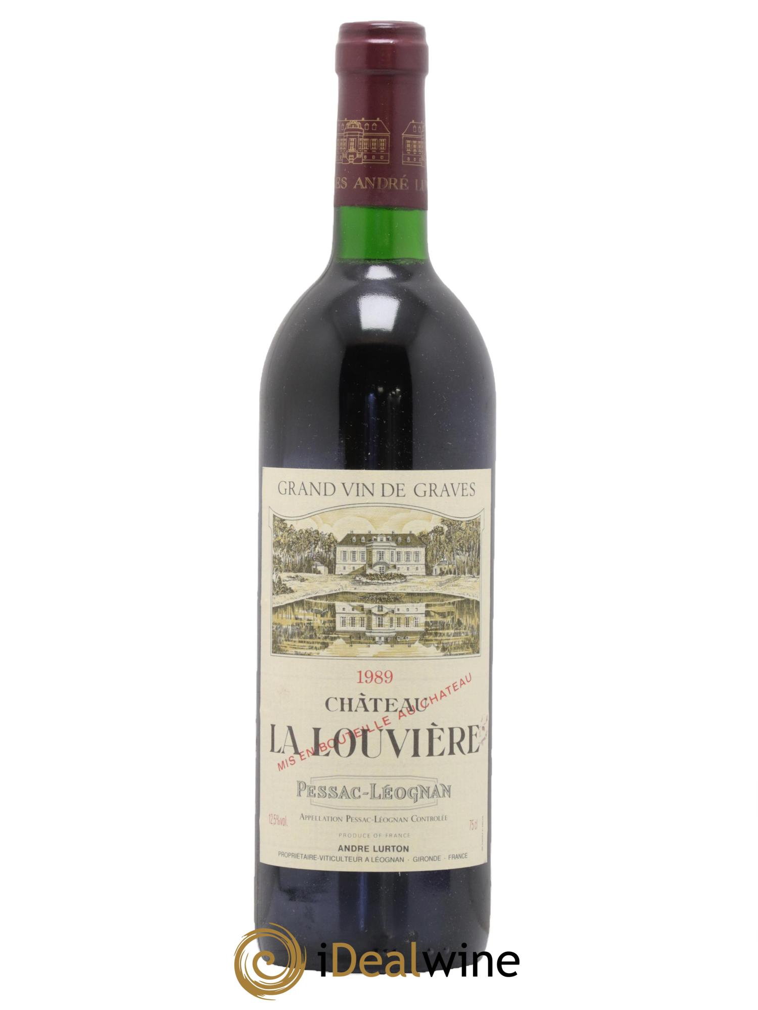 Château la Louvière 1989 - Lot de 1 bouteille - 0