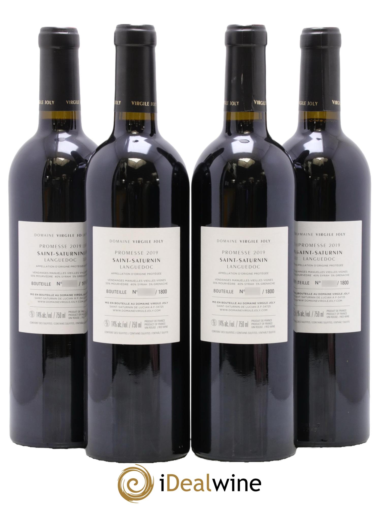 Languedoc Saint Saturnin Promesse 2019 - Lot de 4 bouteilles - 1