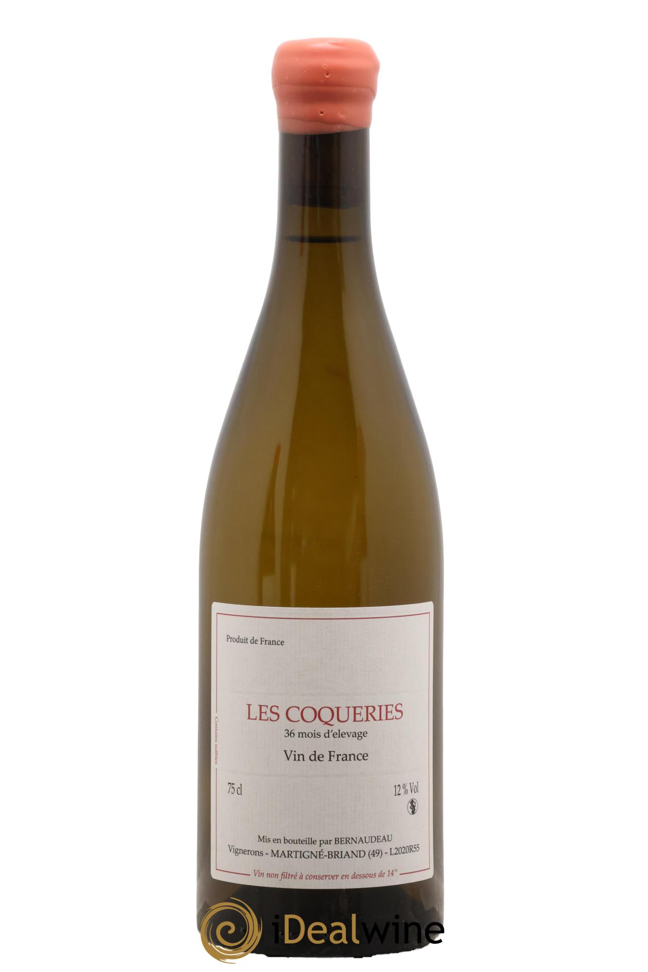 Vin de France Les Coqueries 36 mois d'elevage Stéphane Bernaudeau (Domaine) 2020 - Posten von 1 Flasche - 0
