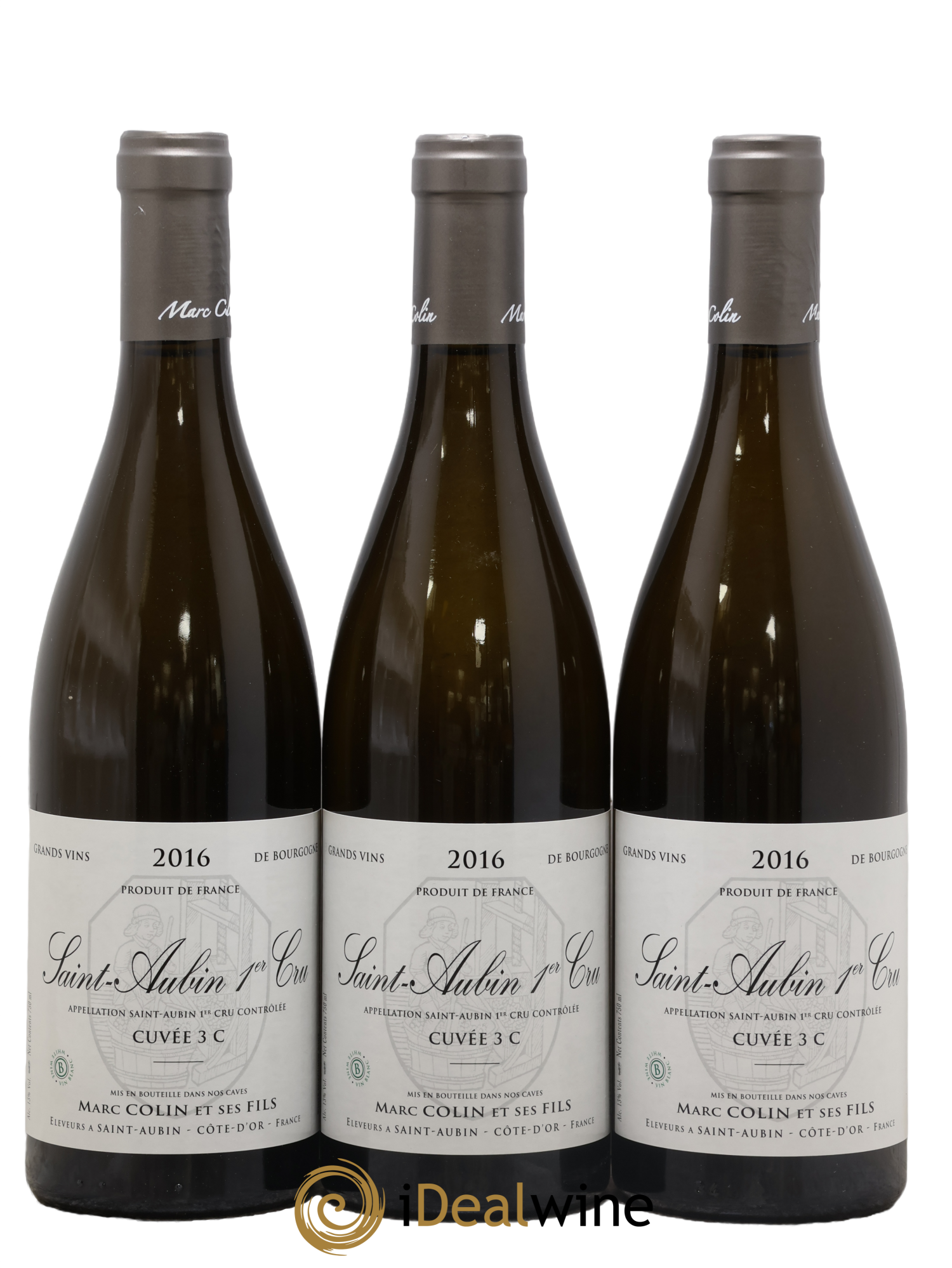 Saint-Aubin 1er Cru Cuvée 3C Marc Colin & Fils 2016 - Posten von 3 Flaschen - 0