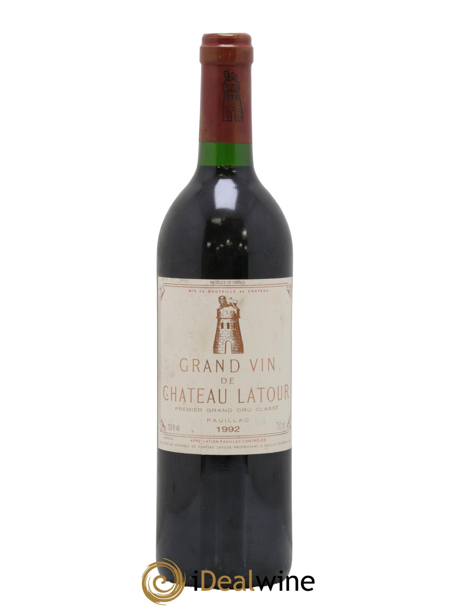 Château Latour 1er Grand Cru Classé 1992 - Lot de 1 bouteille - 0