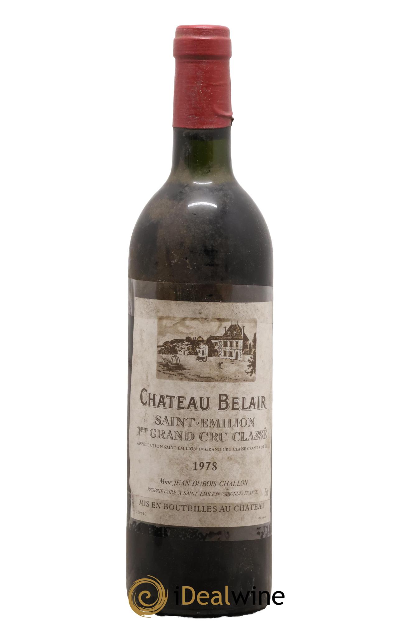 Château Belair (Belair-Monange) 1er Grand Cru Classé B 1978 - Posten von 1 Flasche - 0