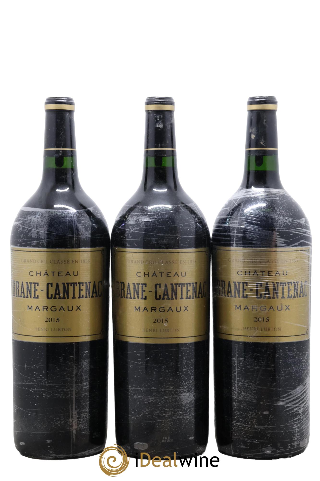 Château Brane Cantenac 2ème Grand Cru Classé 2015 - Posten von 3 Magnum - 0