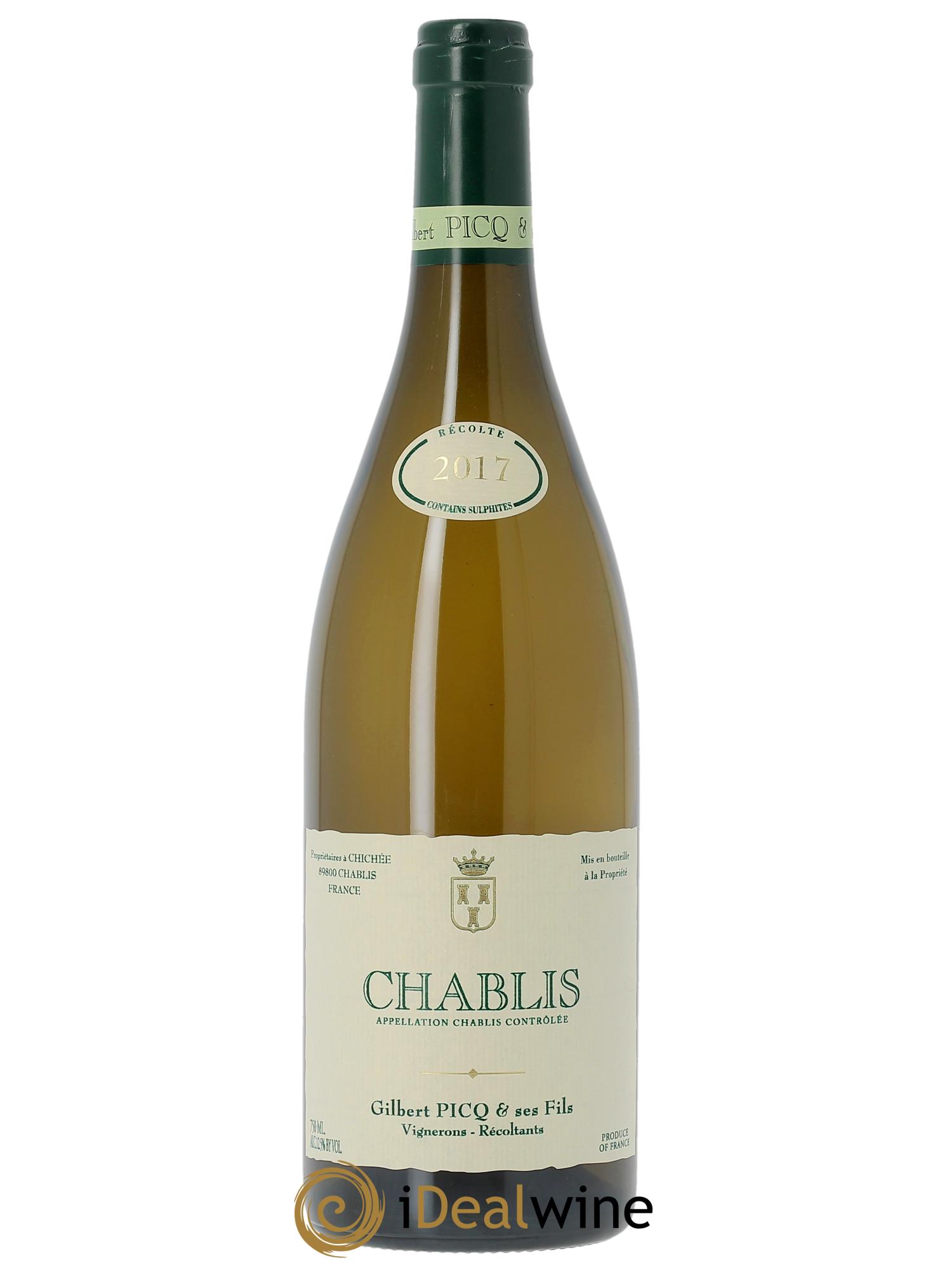 Chablis Gilbert Picq et Fils 2017 - Lot de 1 bouteille - 0