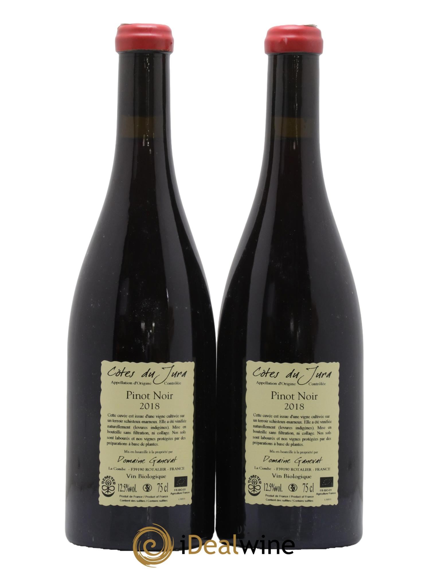 Côtes du Jura Pinot Noir En Billat Jean-François Ganevat (Domaine) 2018 - Lot de 2 bouteilles - 1