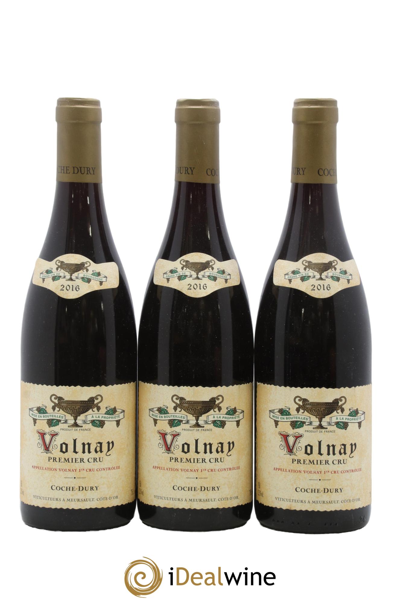 Volnay 1er Cru Coche Dury (Domaine) 2016 - Lot de 3 bouteilles - 0