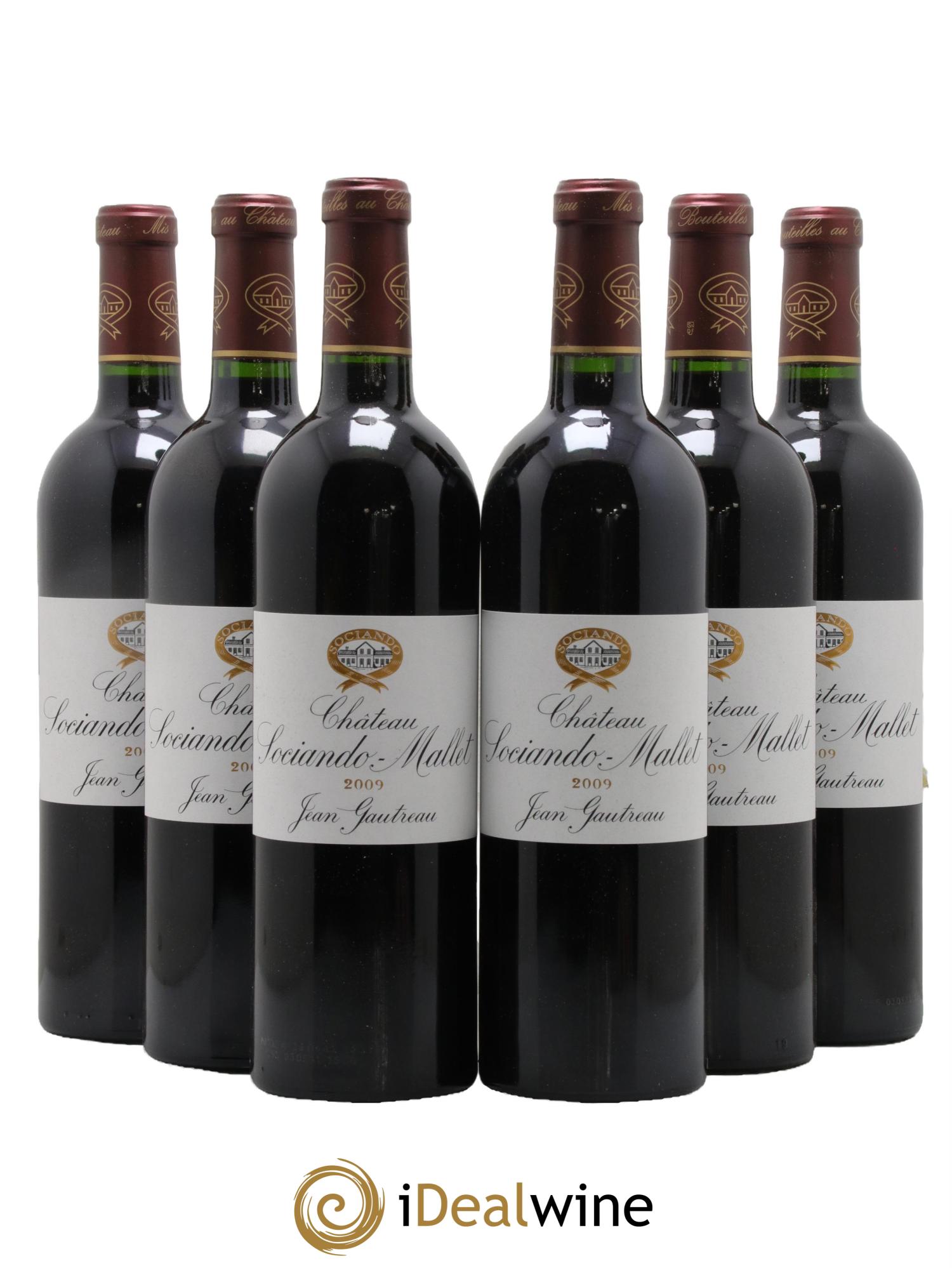 Château Sociando Mallet 2009 - Lot de 6 bouteilles - 0