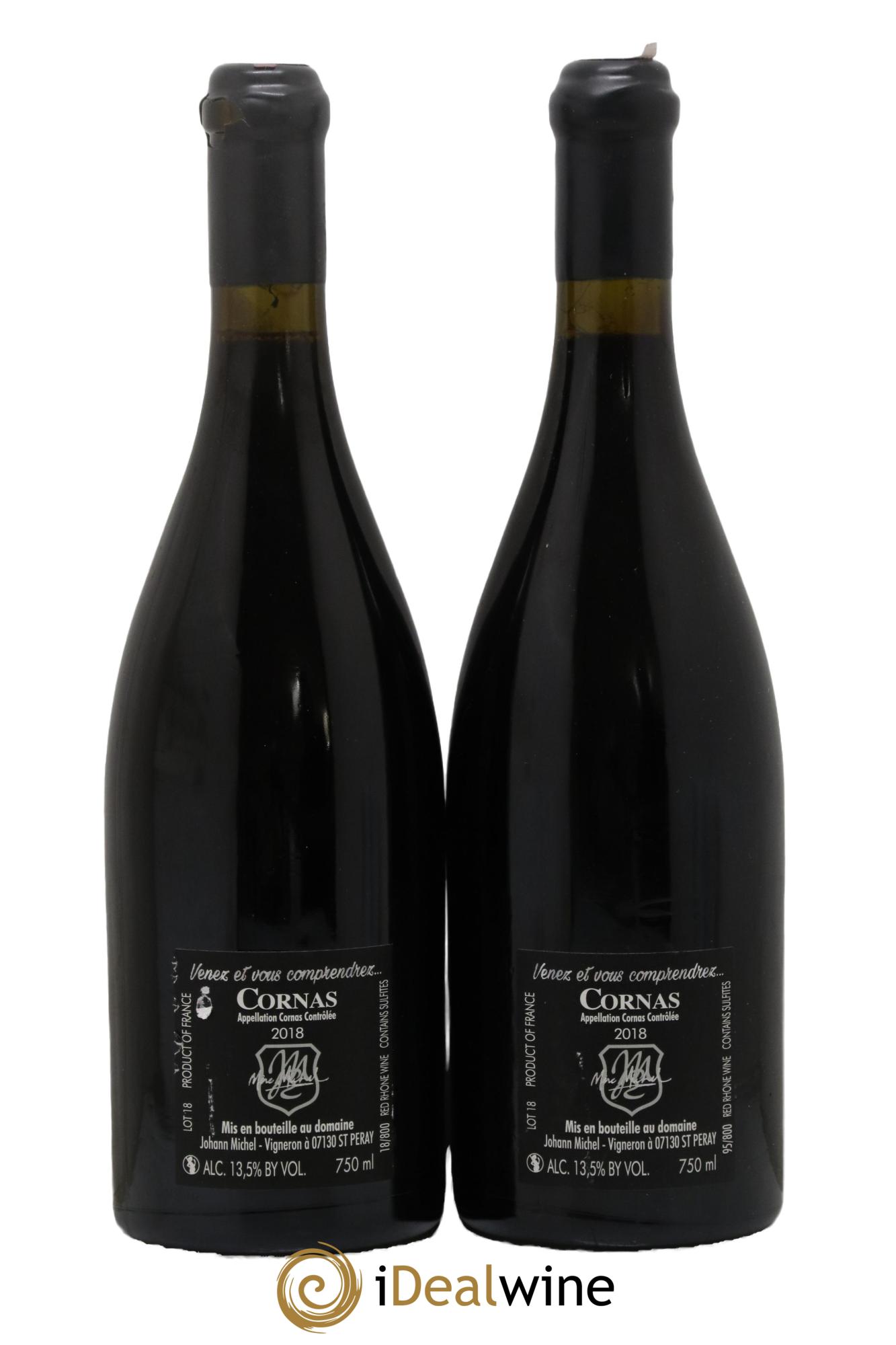 Cornas Mère Michel Johann Michel 2018 - Lot de 2 bouteilles - 1