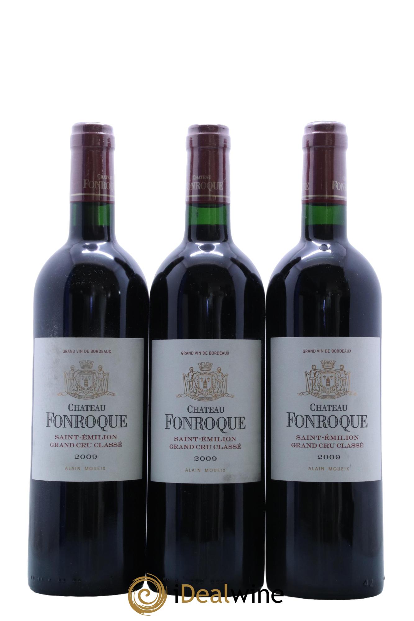 Château Fonroque Grand Cru Classé 2009 - Lot de 3 bouteilles - 0