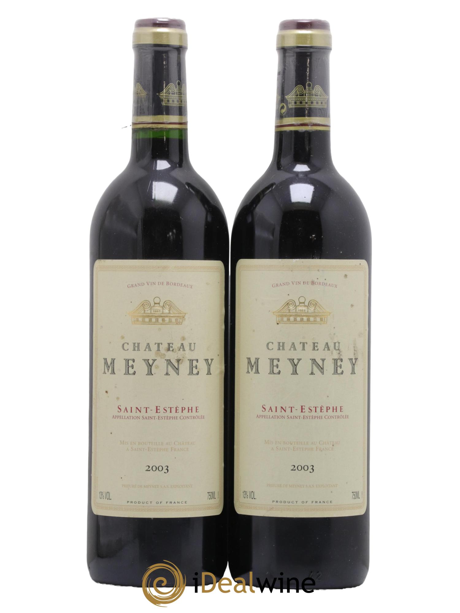 Château Meyney 2003 - Lot de 2 bouteilles - 0