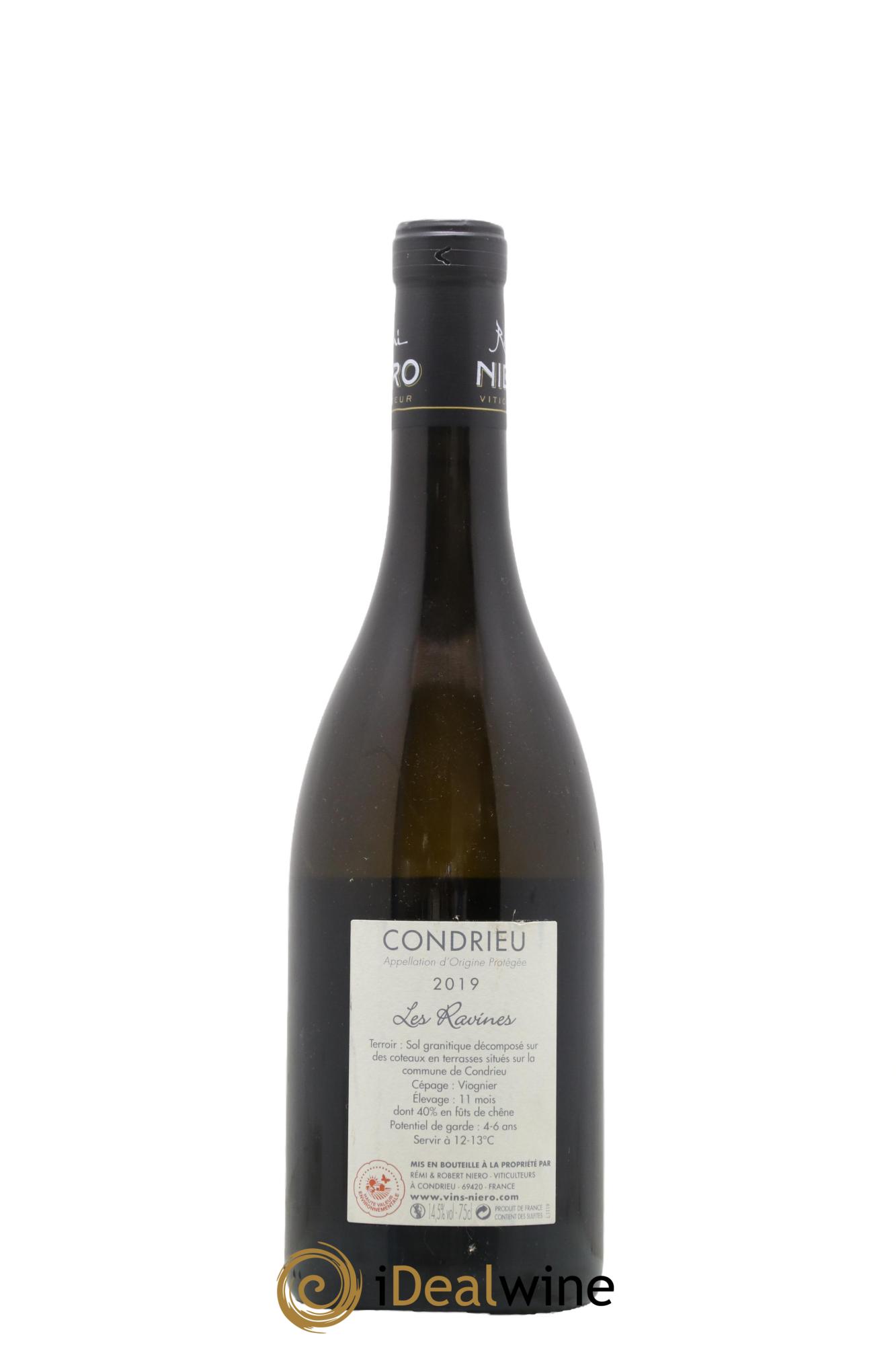 Condrieu Les Ravines Rémi Niero (Domaine) 2019 - Lot de 1 bouteille - 1