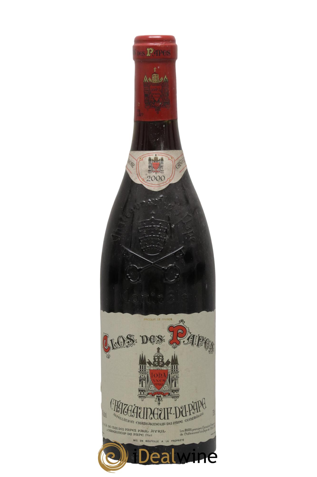 Châteauneuf-du-Pape Clos des Papes - Paul Avril 2000 - Lot de 1 bouteille - 0