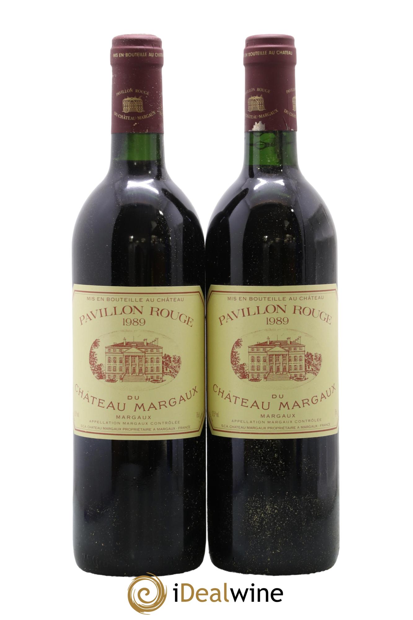 Pavillon Rouge du Château Margaux Second Vin 1989 - Lotto di 2 bottiglie - 0