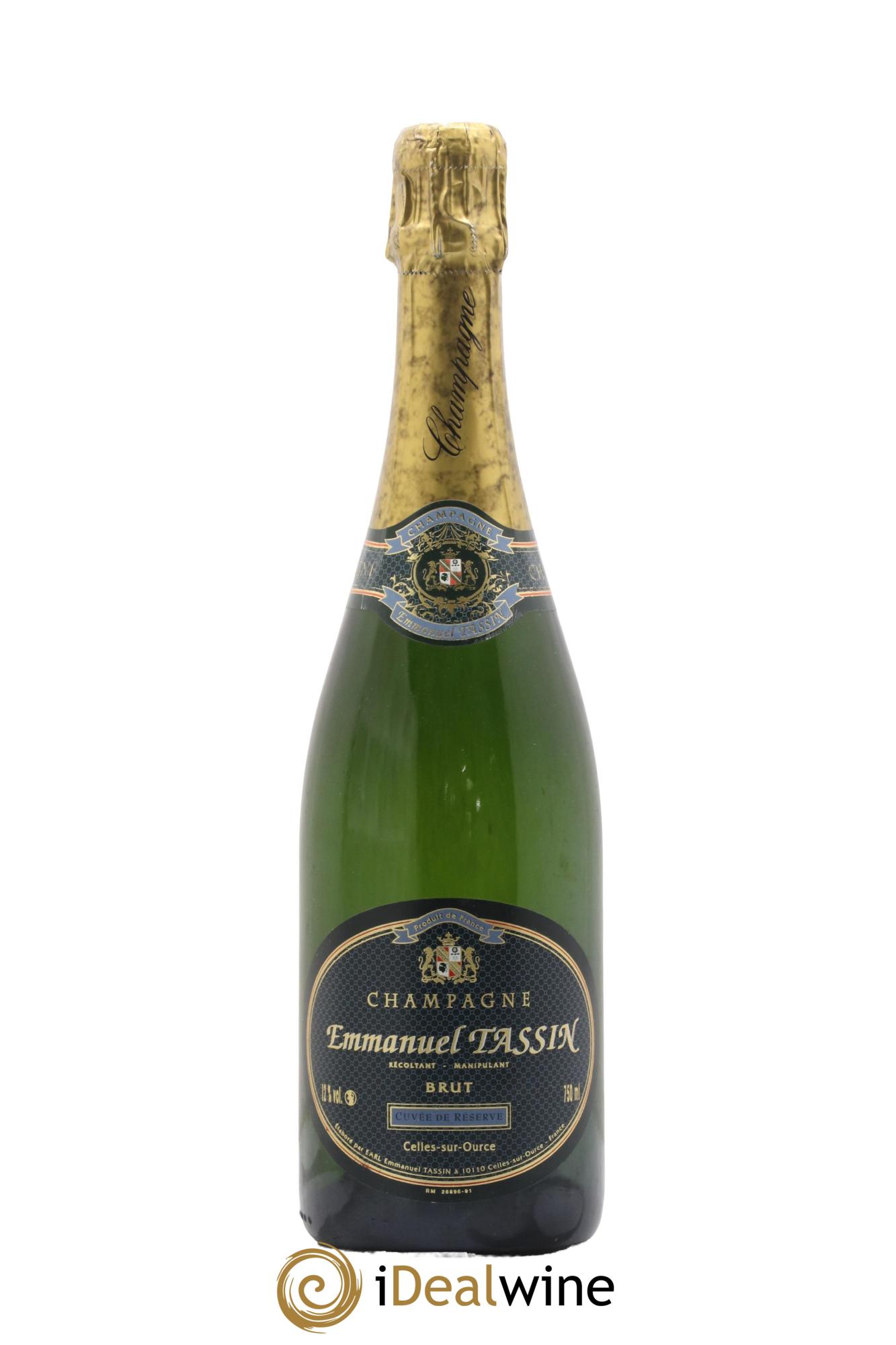 Champagne Brut Cuvée de Réserve Maison Emmanuel Tassin - Lot de 1 bouteille - 0