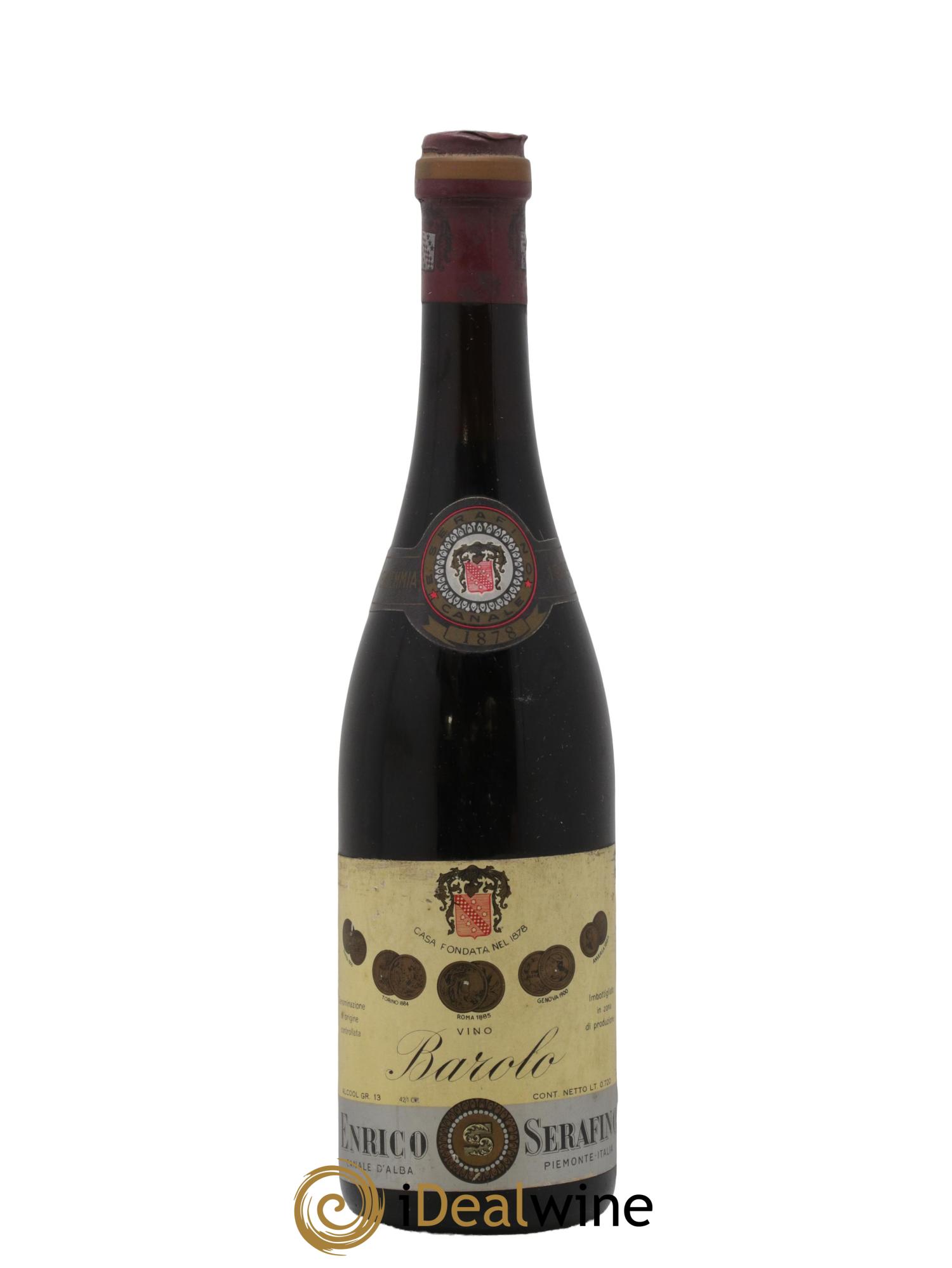 Barolo Enrico Serafino 1969 - Lot de 1 bouteille - 0