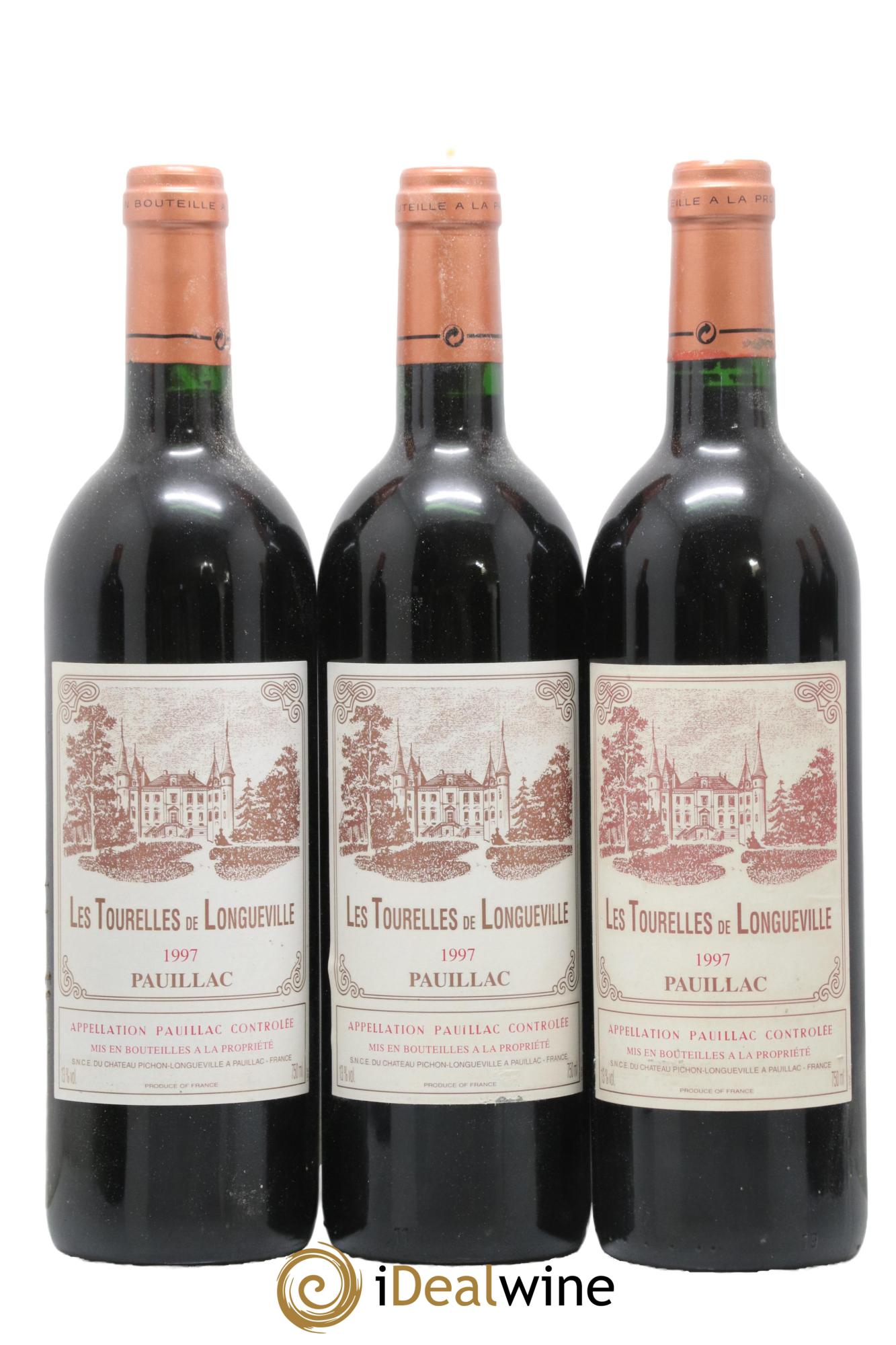 Les Tourelles de Longueville Second Vin 1997 - Lot of 12 bottles - 3