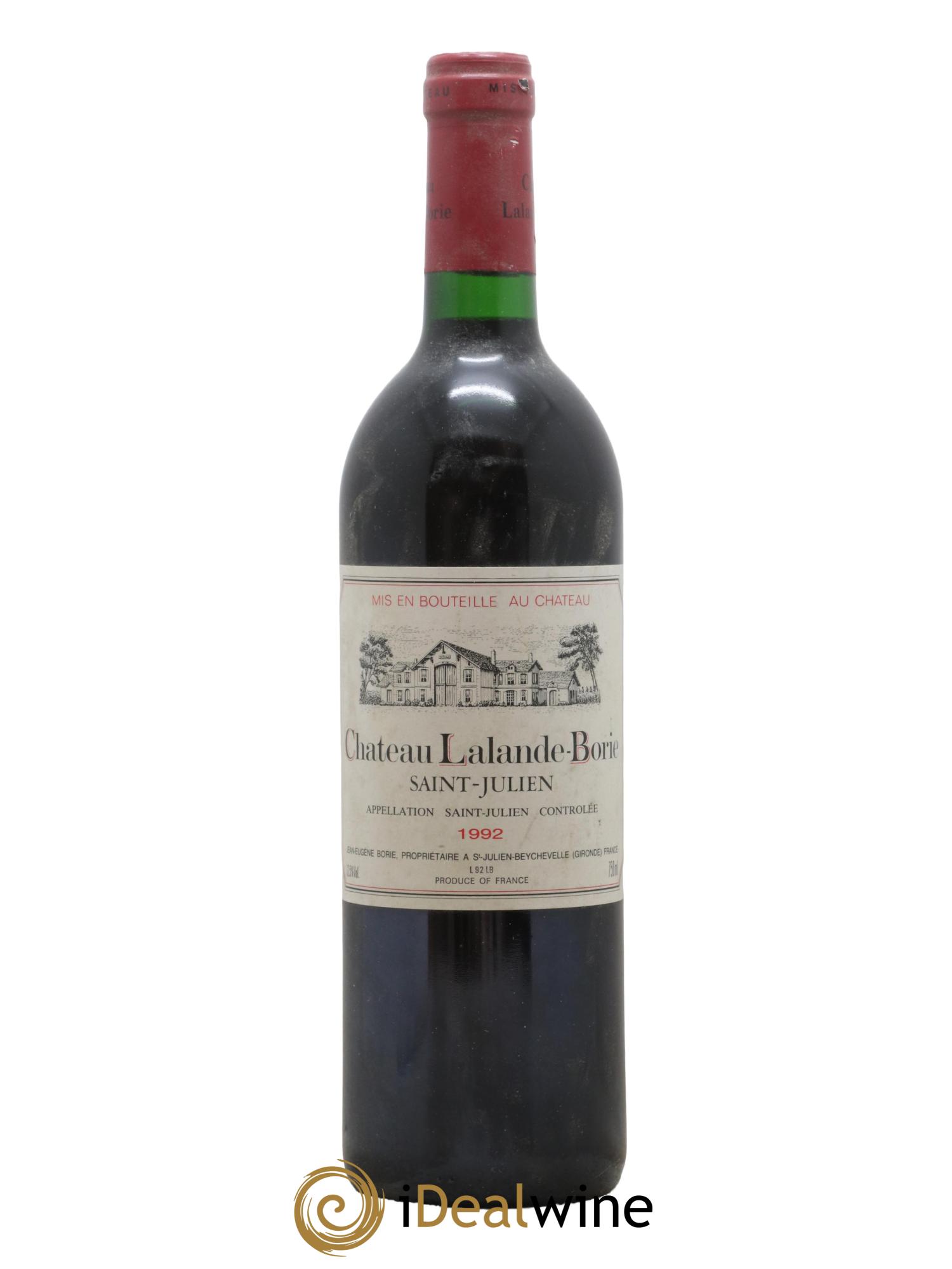 Château Lalande Borie 1992 - Lot de 1 bouteille - 0