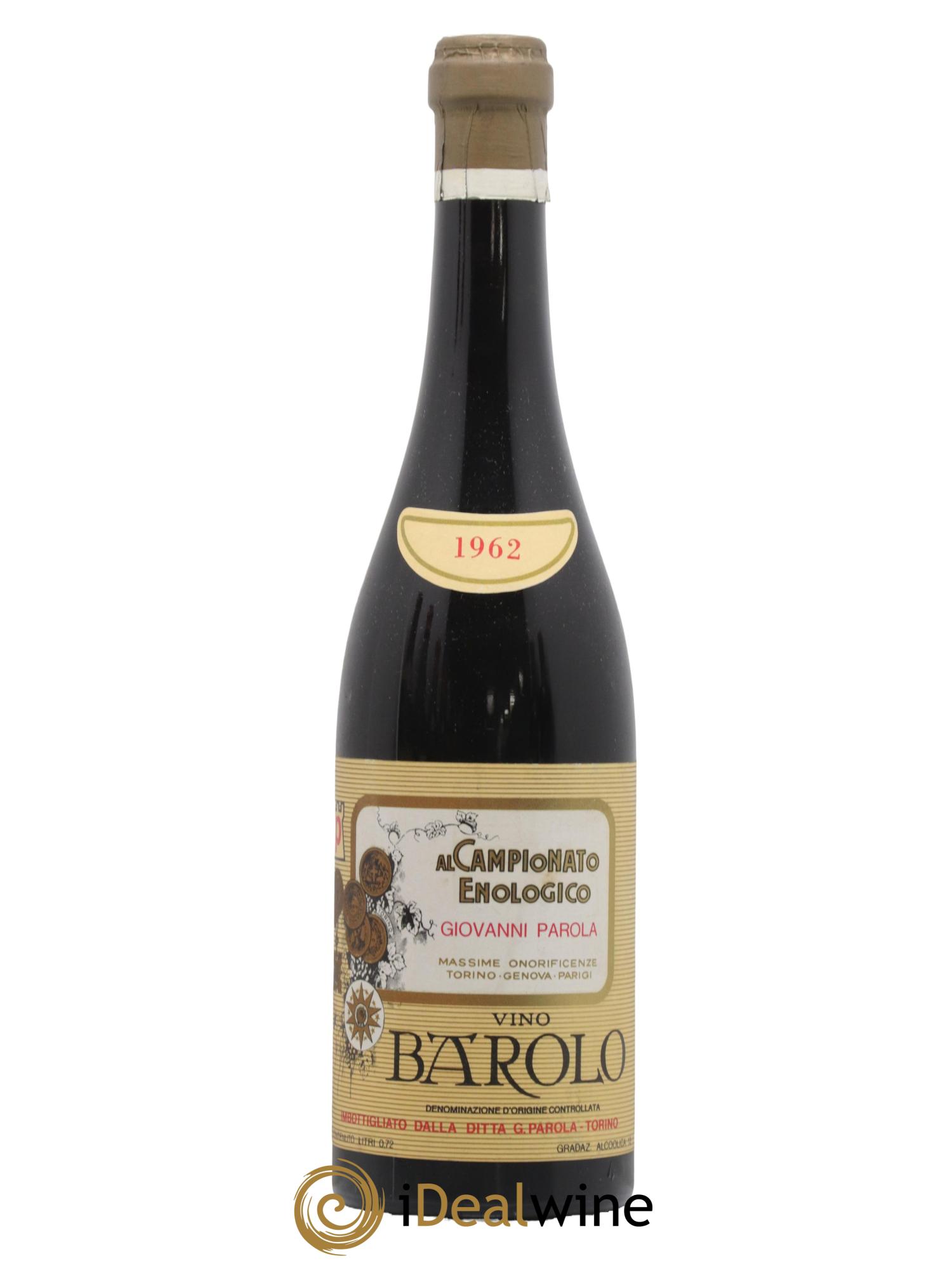 Barolo DOCG Giovanni Parola 1962 - Lotto di 1 bottiglia - 0