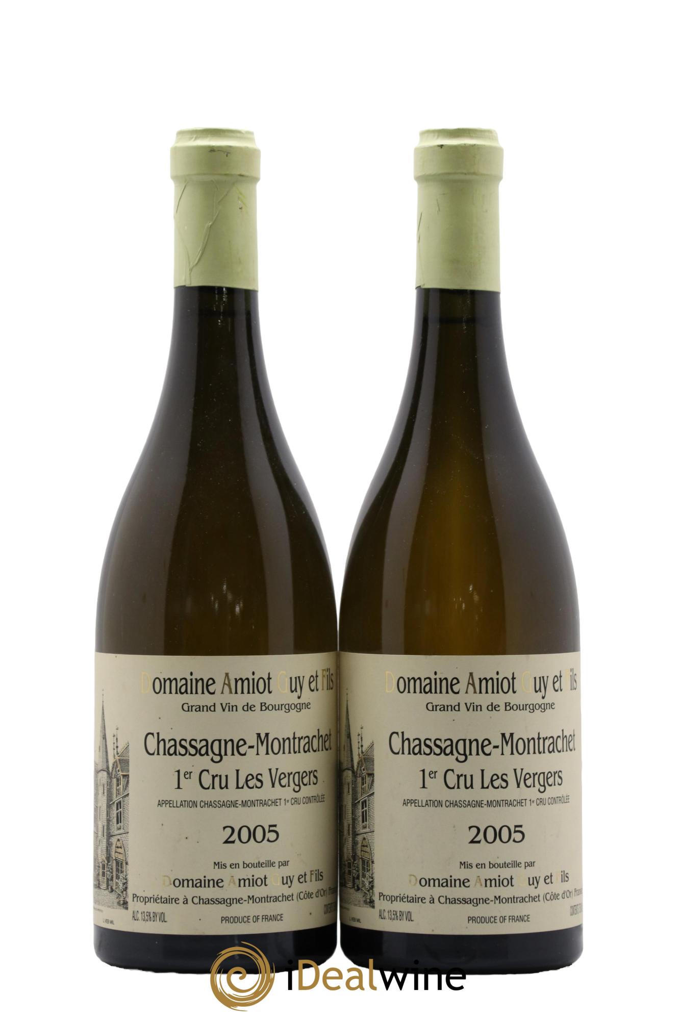 Chassagne-Montrachet 1er Cru Les Vergers Guy Amiot & Fils 2005 - Lot de 2 bouteilles - 0