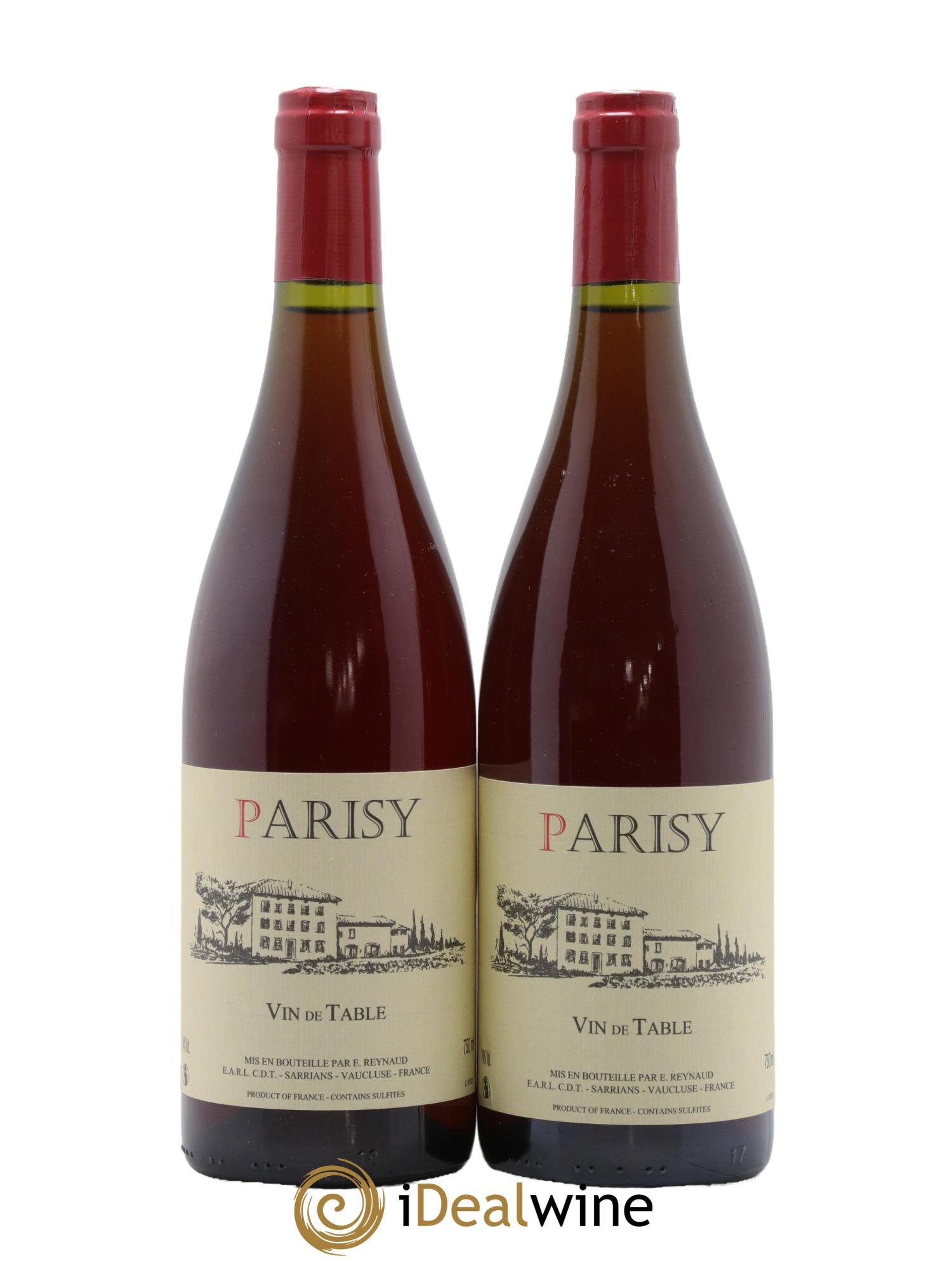 Vin de Table Parisy Emmanuel Reynaud - Lot de 2 bouteilles - 0