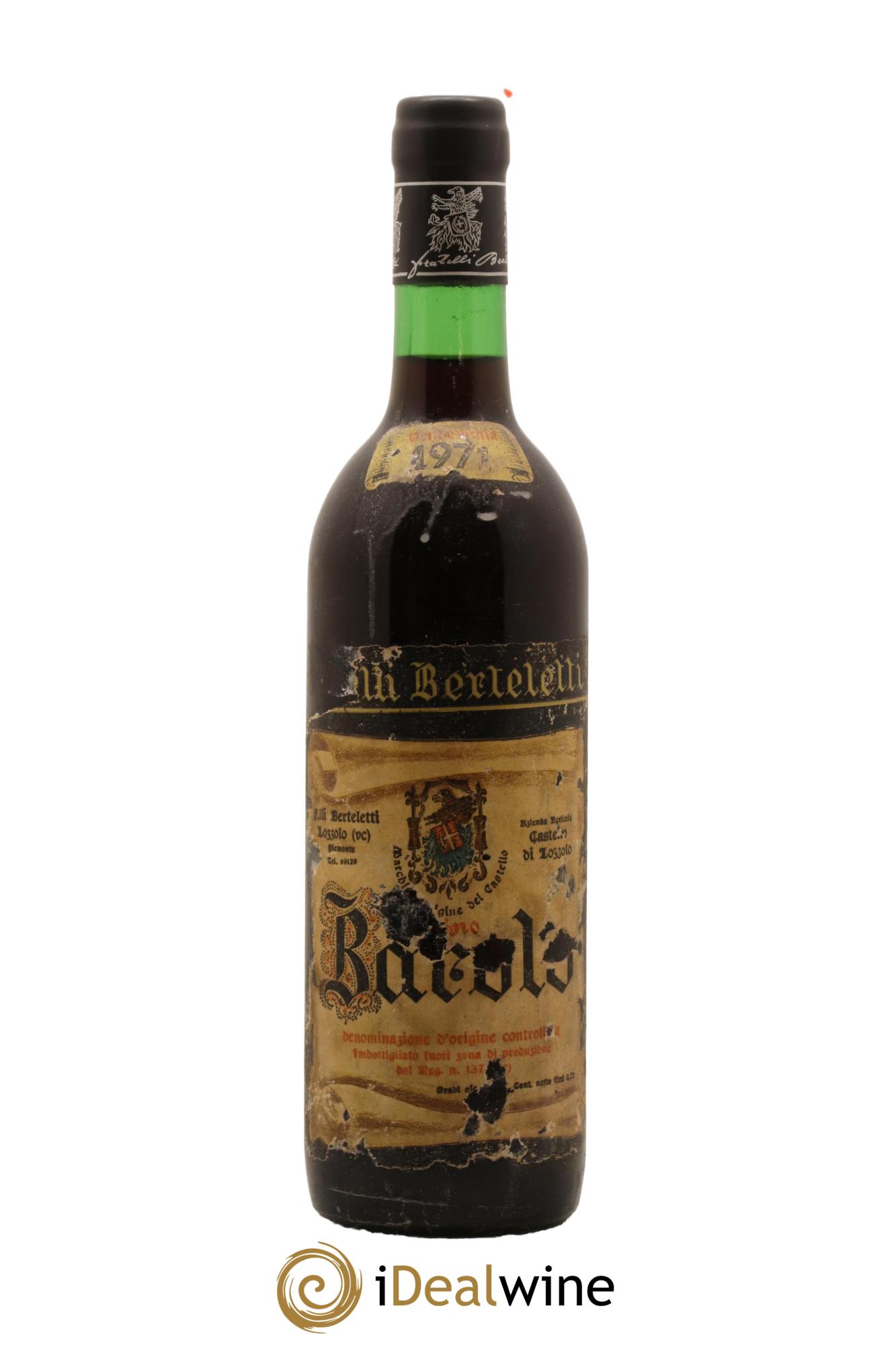 Barolo Berteletti 1971 - Lot de 1 bouteille - 0
