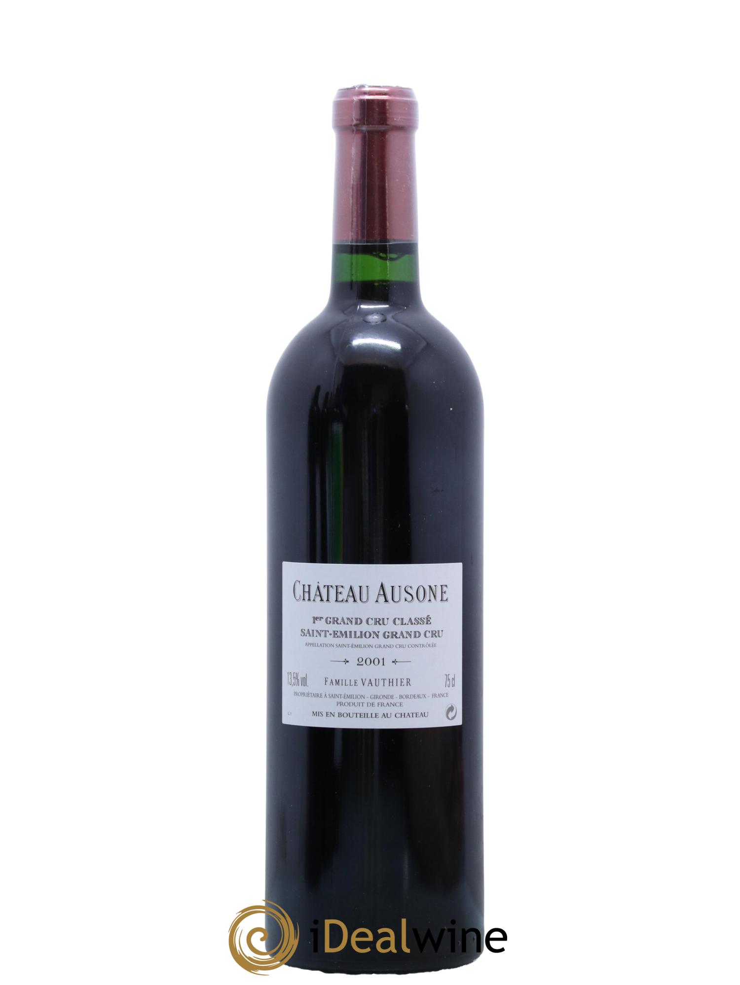 Château Ausone 1er Grand Cru Classé A 2001 - Lot de 1 bouteille - 1