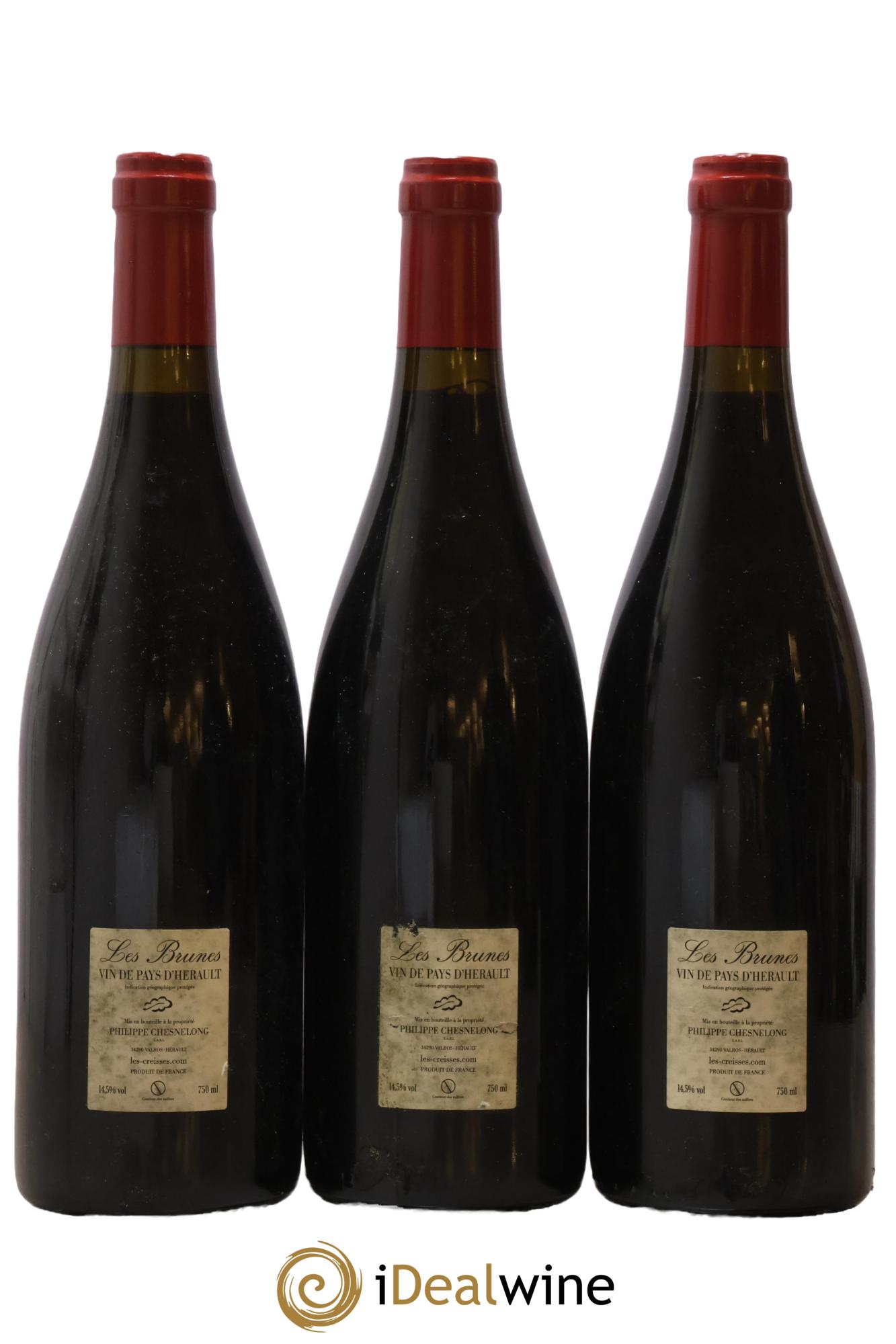 Vin de France Les Brunes Les Creisses (Domaine) 2019 - Lot de 3 bouteilles - 1