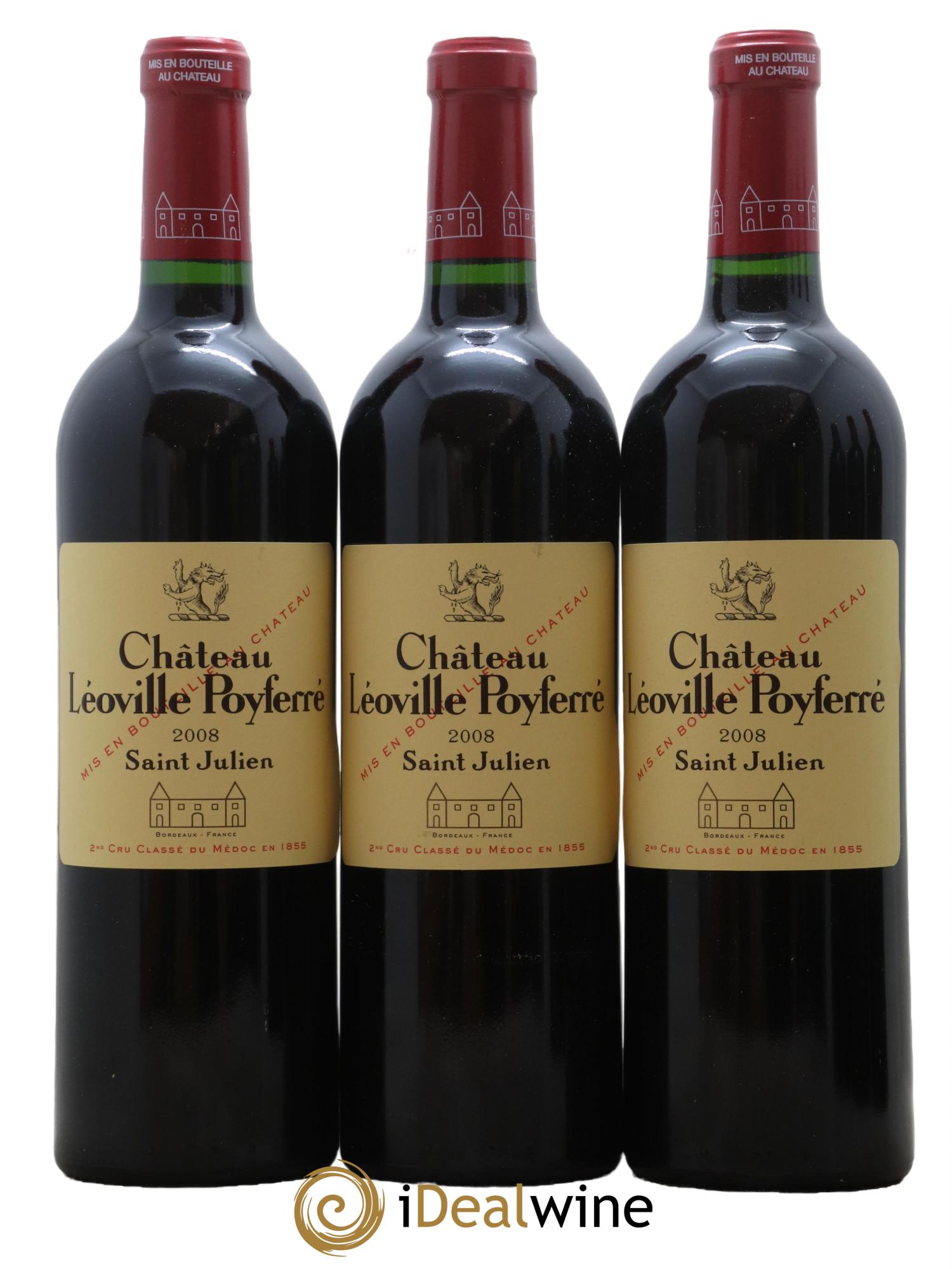 Château Léoville Poyferré 2ème Grand Cru Classé 2008 - Lot de 6 bouteilles - 2
