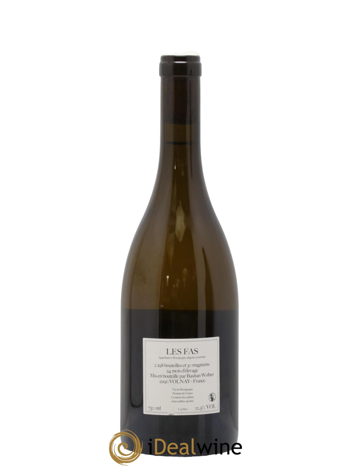 Bourgogne Aligoté Les Fas Bastian Wolber 2023 - Lot de 1 bouteille - 1