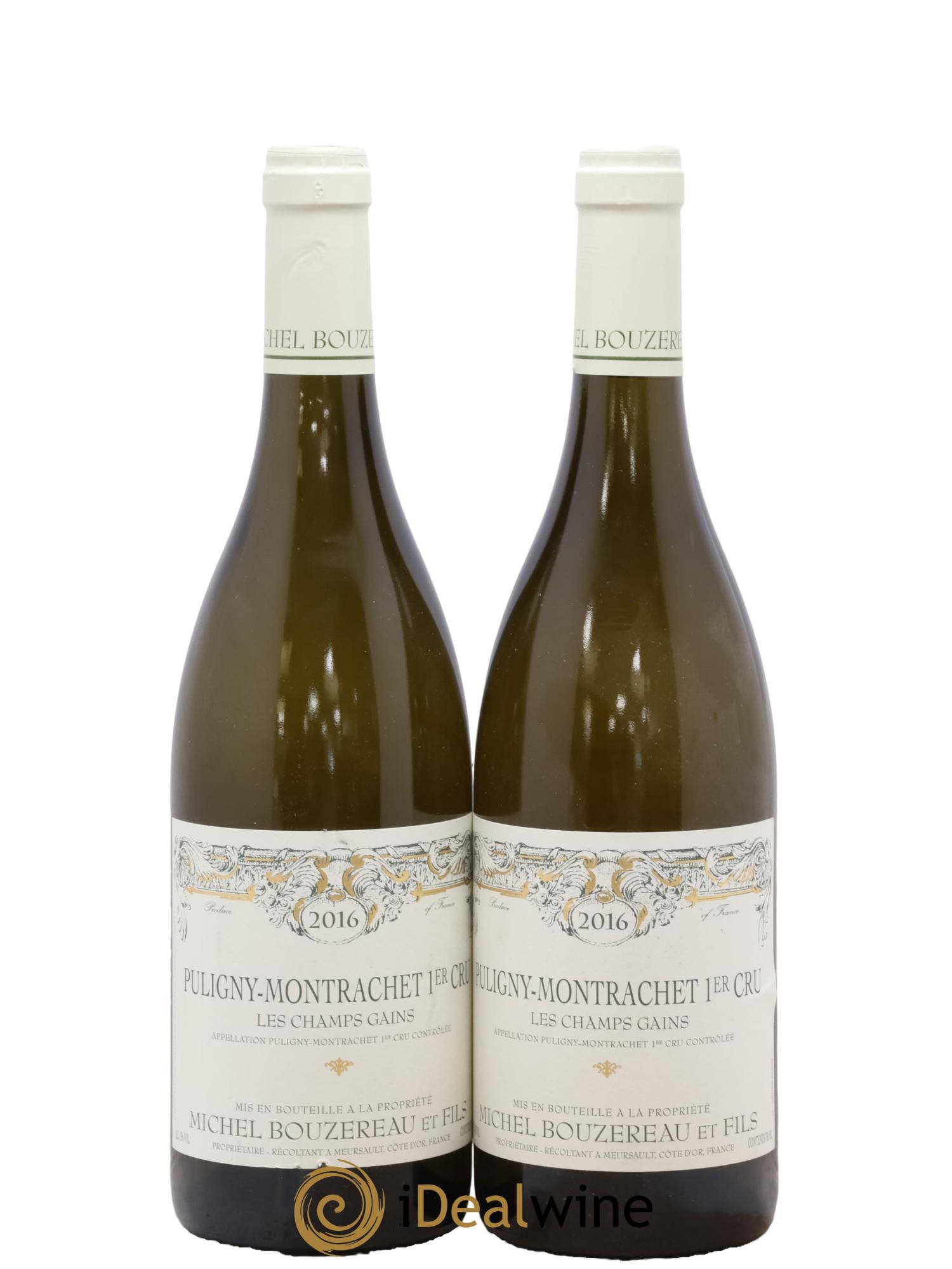 Puligny-Montrachet 1er Cru Les Champs Gains Michel Bouzereau et Fils (Domaine) 2016 - Lot de 2 bouteilles - 0