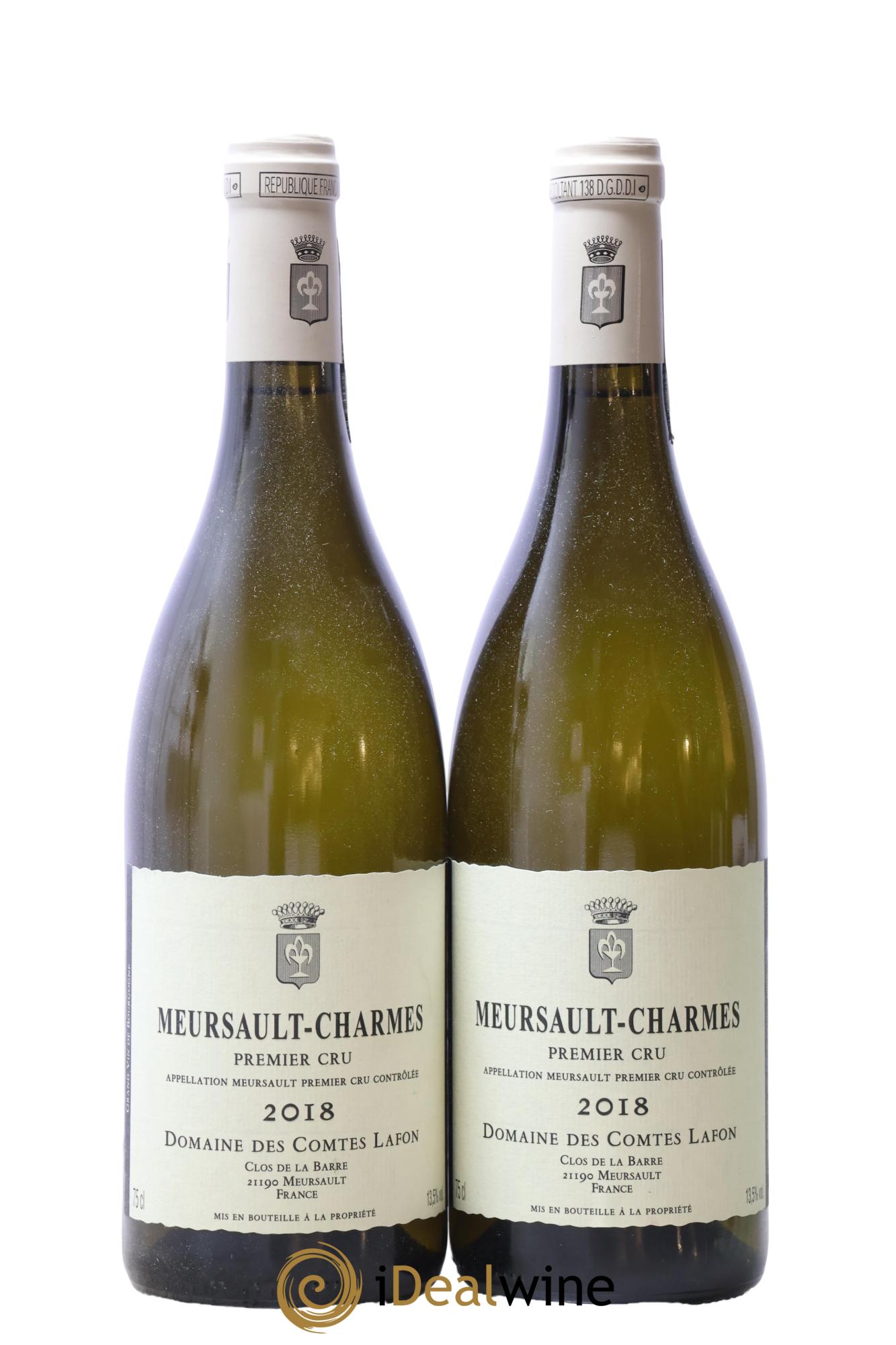 Meursault 1er Cru Charmes Comtes Lafon (Domaine des) 2018 - Lot de 2 bouteilles - 0